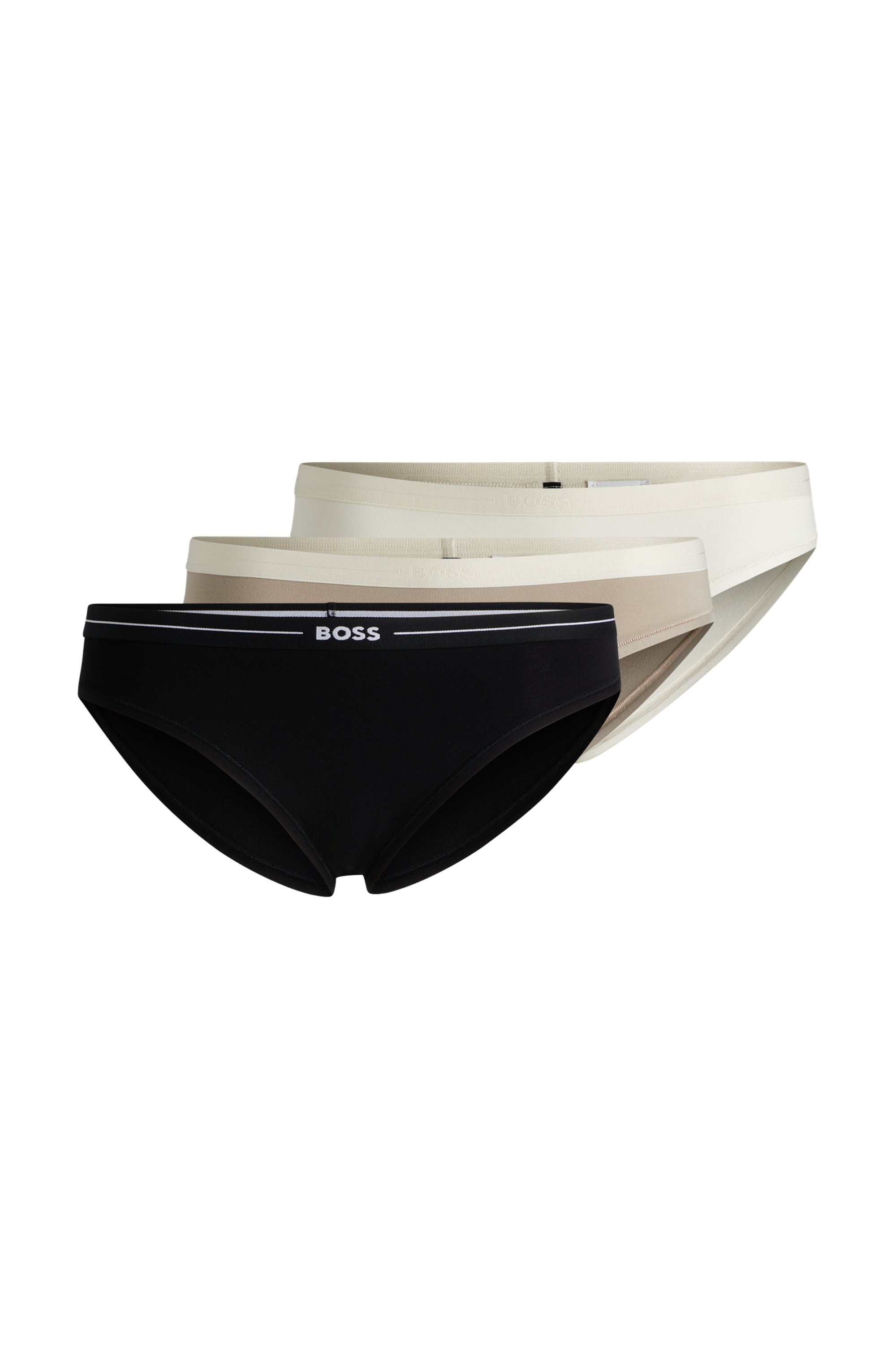 BOSS Slip »3P BRIEF«, (Packung, 3 St., 3er), mit elastischen Logobund