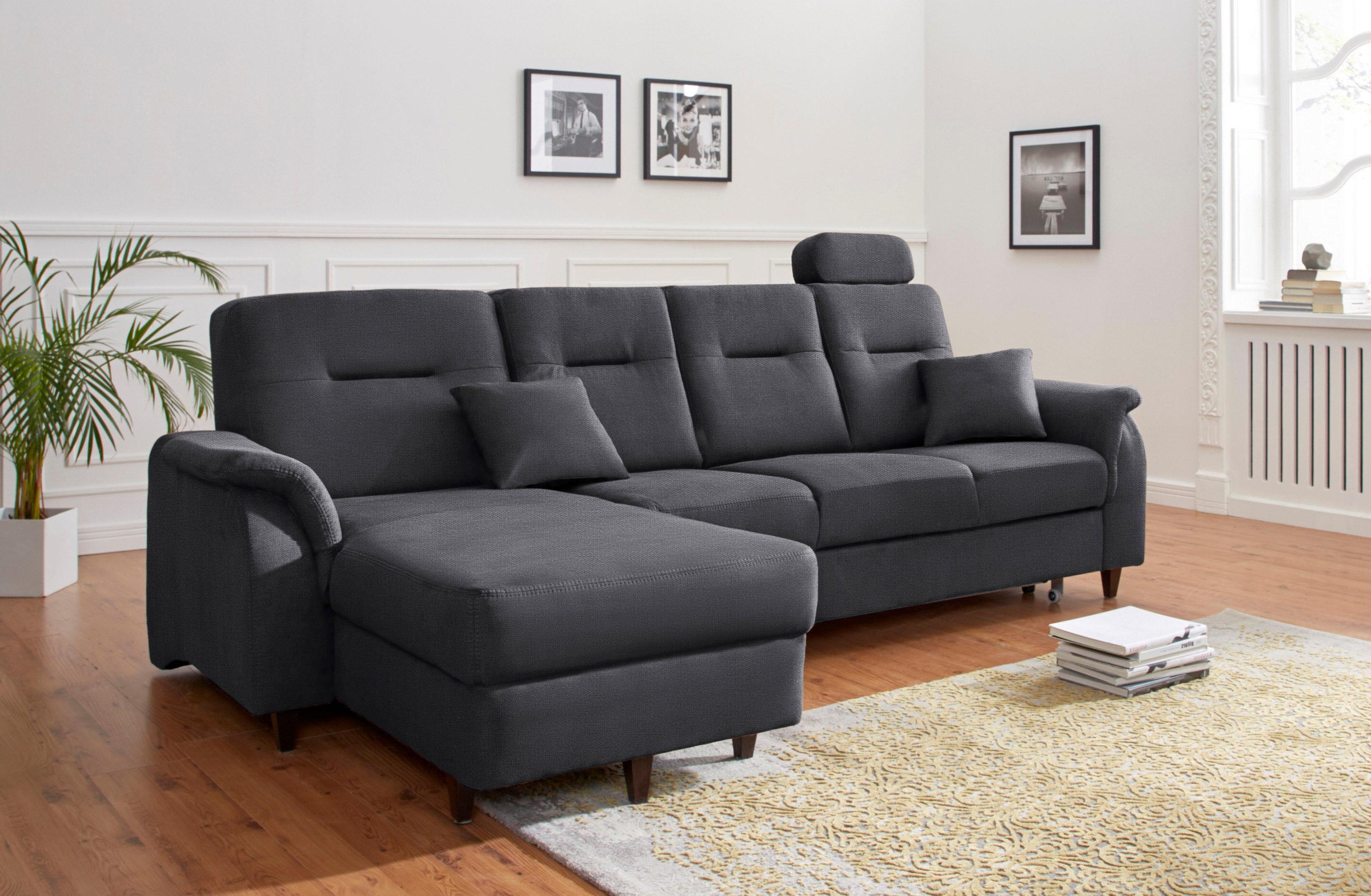 Image of BENFORMATO HOME COLLECTION Ecksofa, wahlweise mit Bettfunktion und Kopfstütze bei Ackermann Versand Schweiz