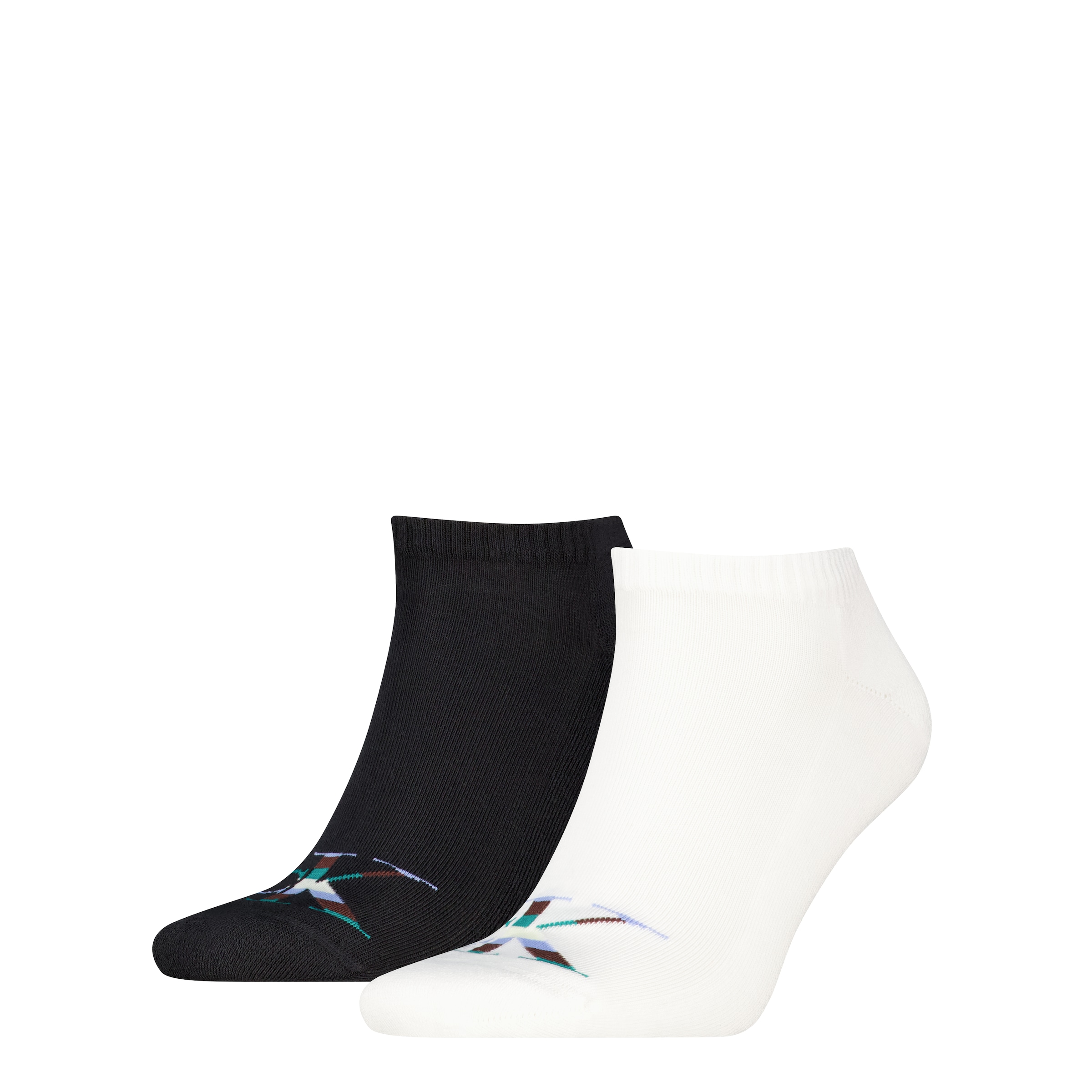 Image of Calvin Klein Jeans Sneakersocken "CKJ MEN SNEAKER MONOGRAM" 2 Paar, 2 Paar tlg. komfortable Frotteesohle für zusätzlichen Komfort