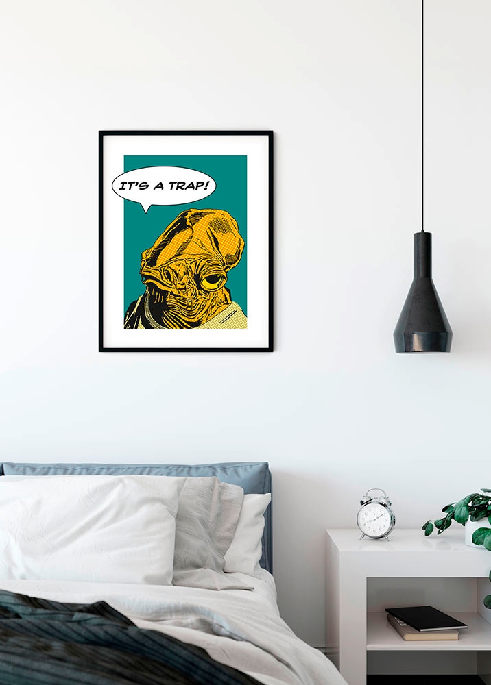 Komar Bild »Star Wars Classic Comic Quote Ackbar«, Star Wars, (1 St.), Wandbild zur Dekoration im Kinderzimmer - ohne Rahmen