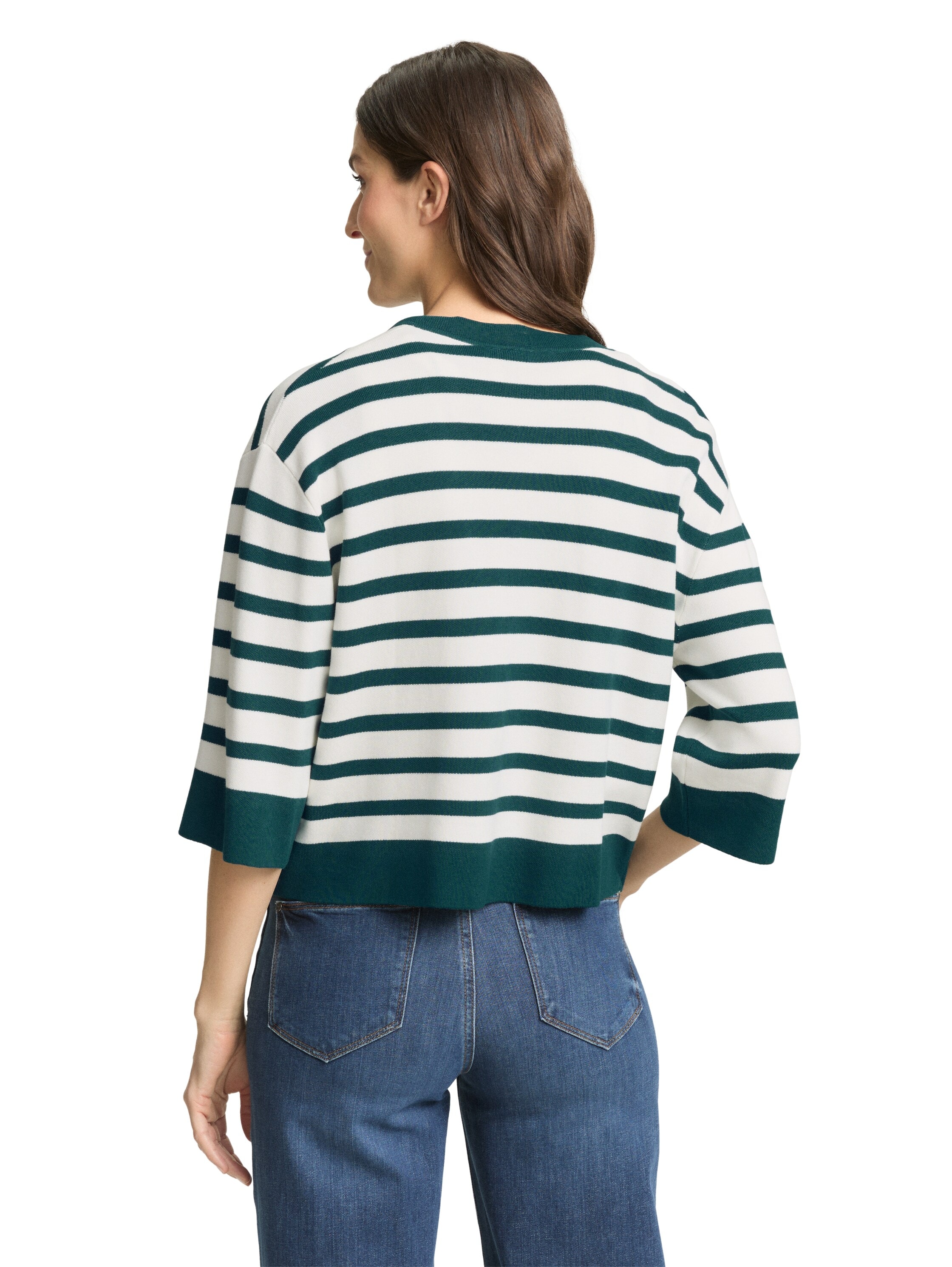 TOM TAILOR Cardigan avec motif à rayures