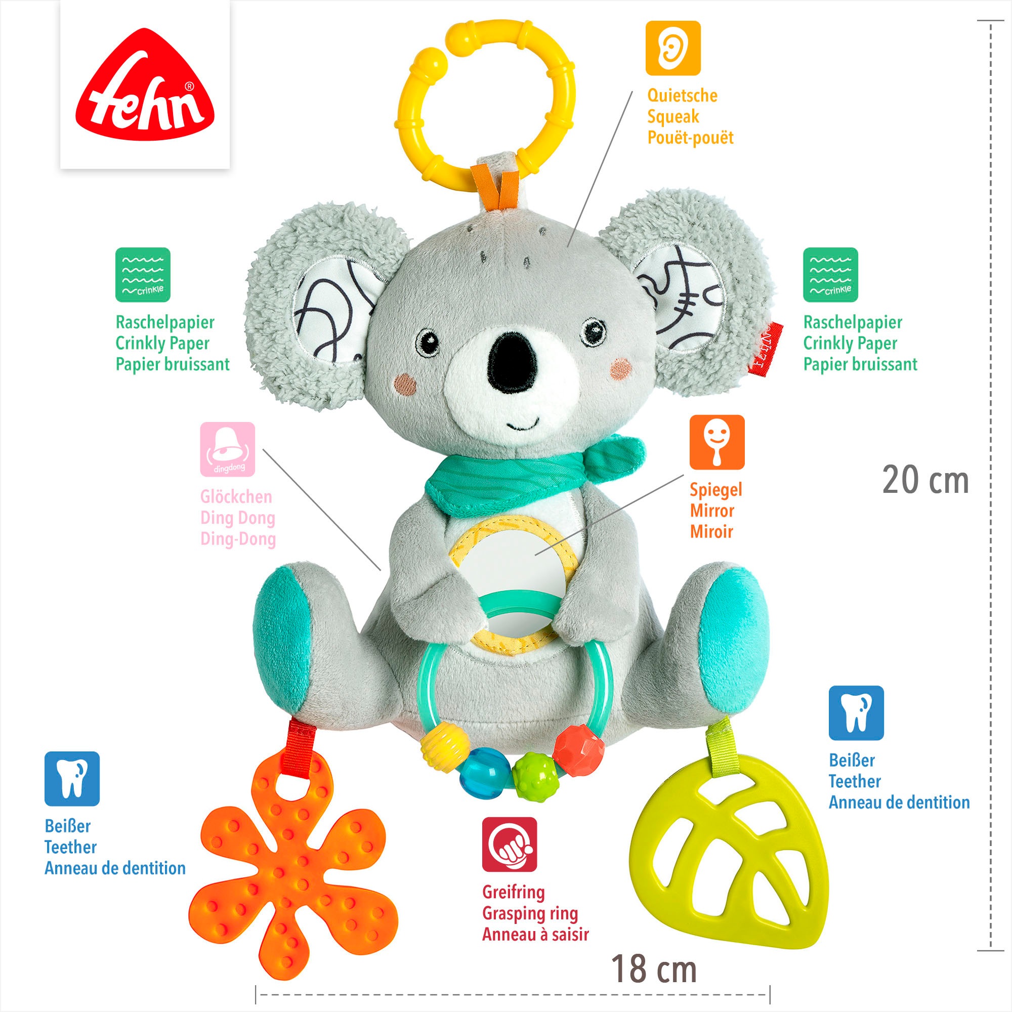 Fehn Greifspielzeug »DoBabyDoo, Activity-Koala«