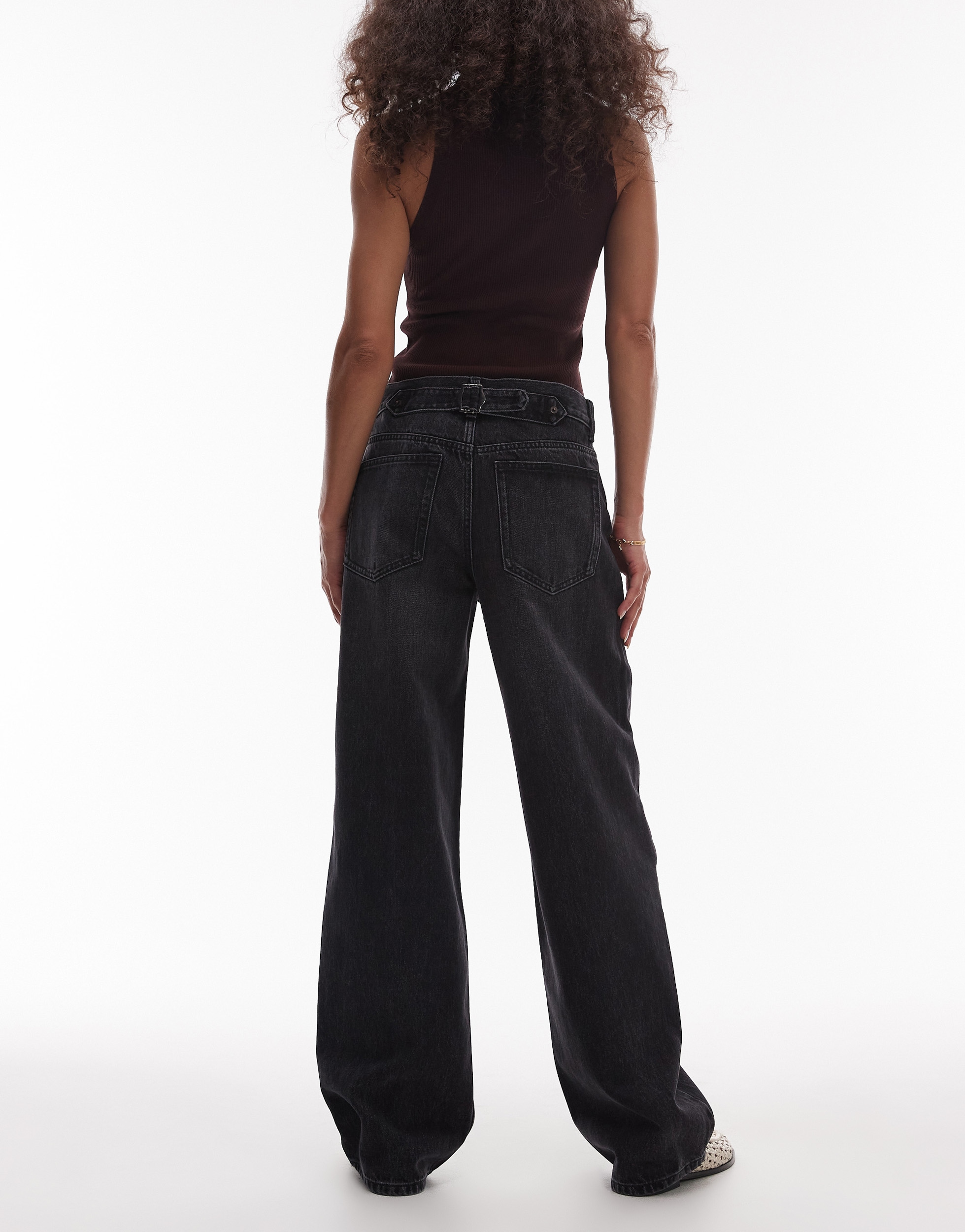 TOPSHOP Weite Jeans »TSCINCH LR WIDE DNM JEANS BLW NOOS« Baumwolle, relaxed fit, low waist
