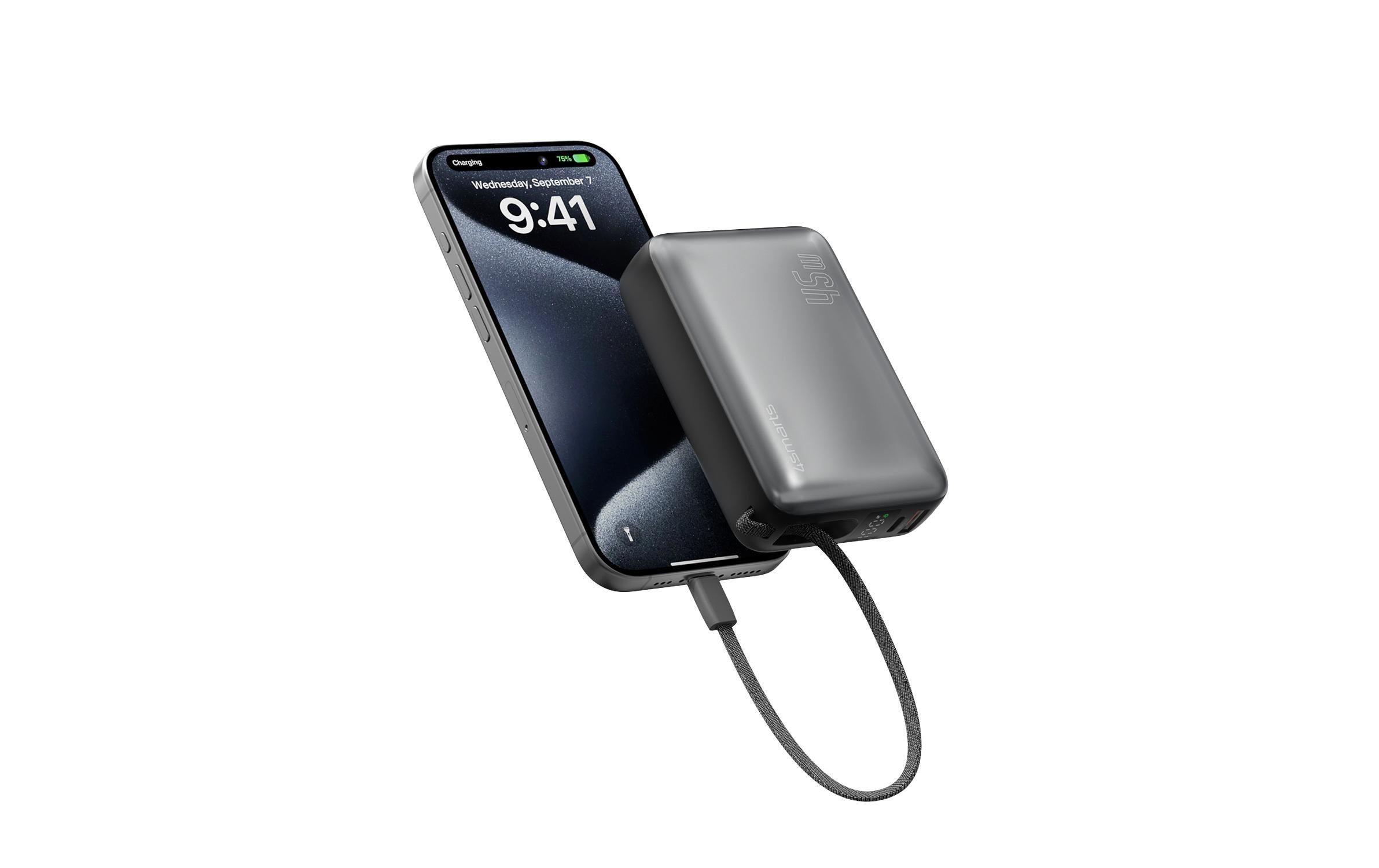 4smarts Powerbank »Enterprise Compact 20000 mAh, spacegrau«