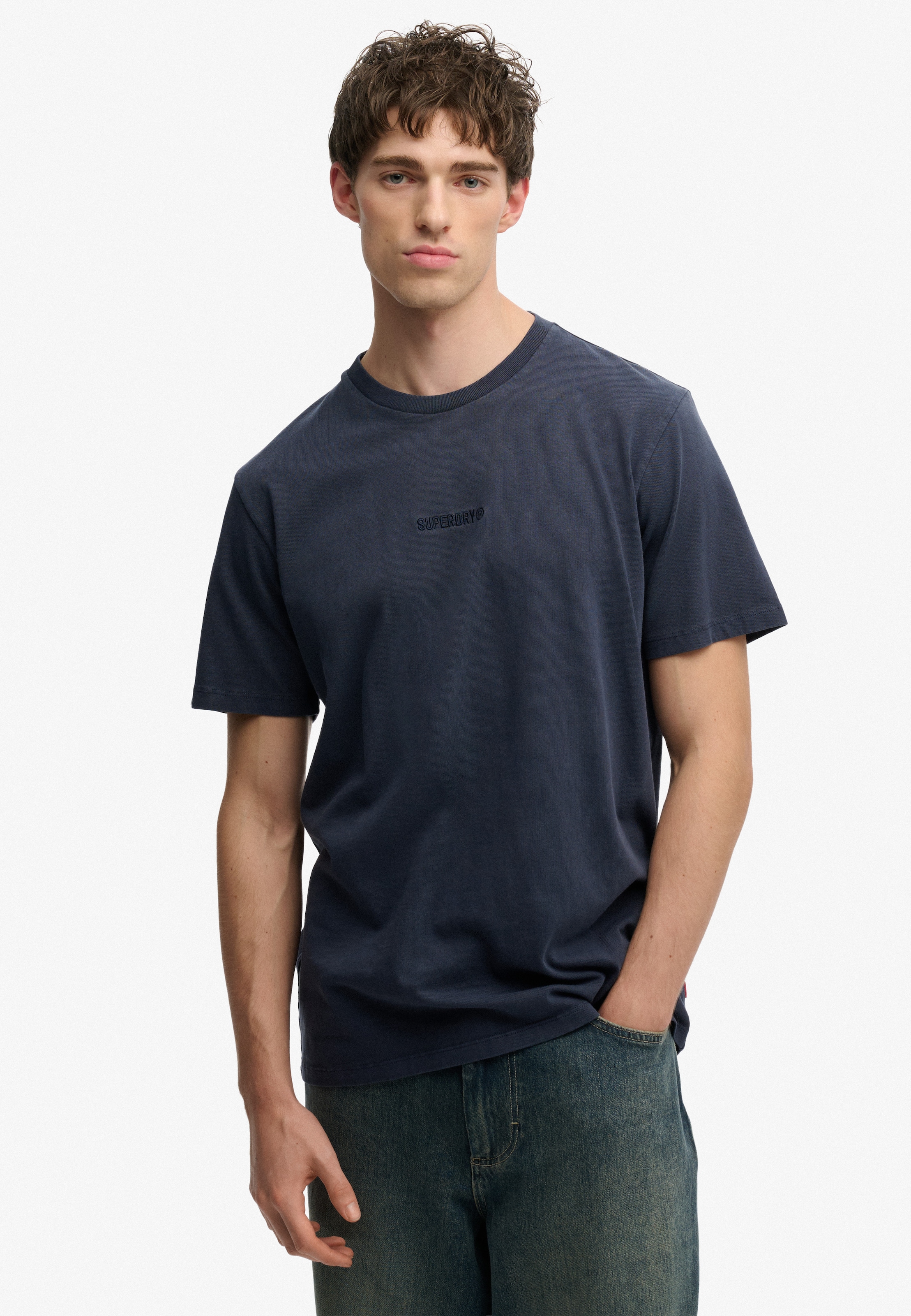 Superdry Rundhalsshirt »MICRO LOGO T SHIRT«