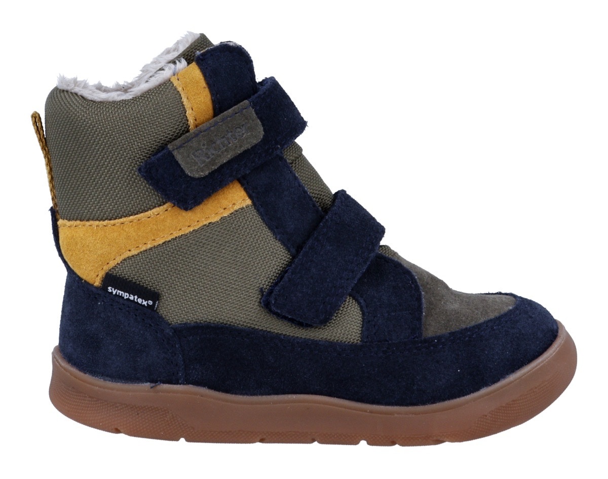Richter Bottes d'hiver »Samy WMS: Mittel«  Chaussure pieds nus, bottine à scratch avec Sympatex, gabarit de taille à télécharger