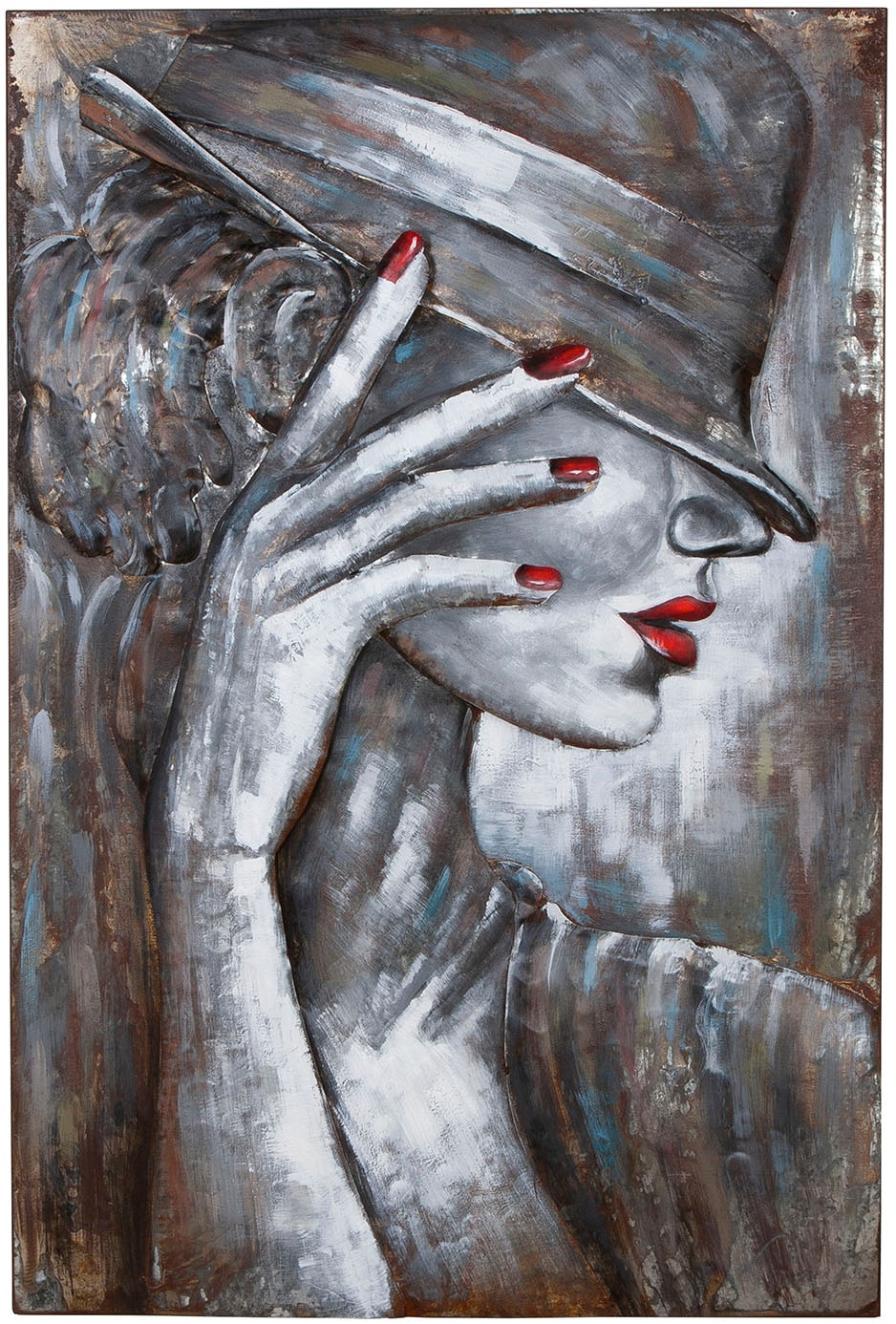 Image of Casablanca by Gilde Metallbild "Bild rechteckig Casablanca weiss H. 120 cm" 1 Stk. tlg.