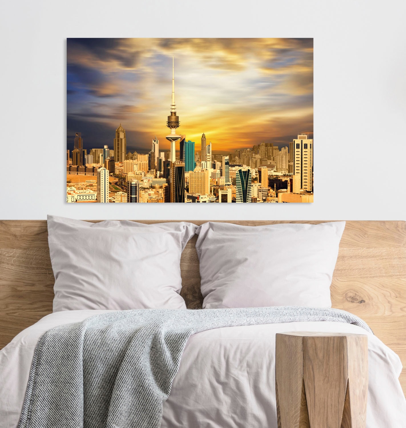 queence Acrylglasbild »Skyline« Gebäude | Skyline | Städte Fine Art-Print in Galeriequalität