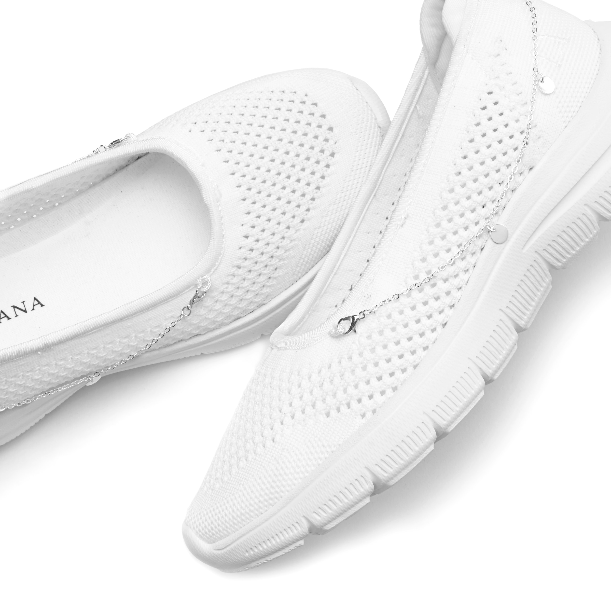 LASCANA Sneaker, mit Ketten-Element, Slipper, Ballerina, Halbschuhe VEGAN