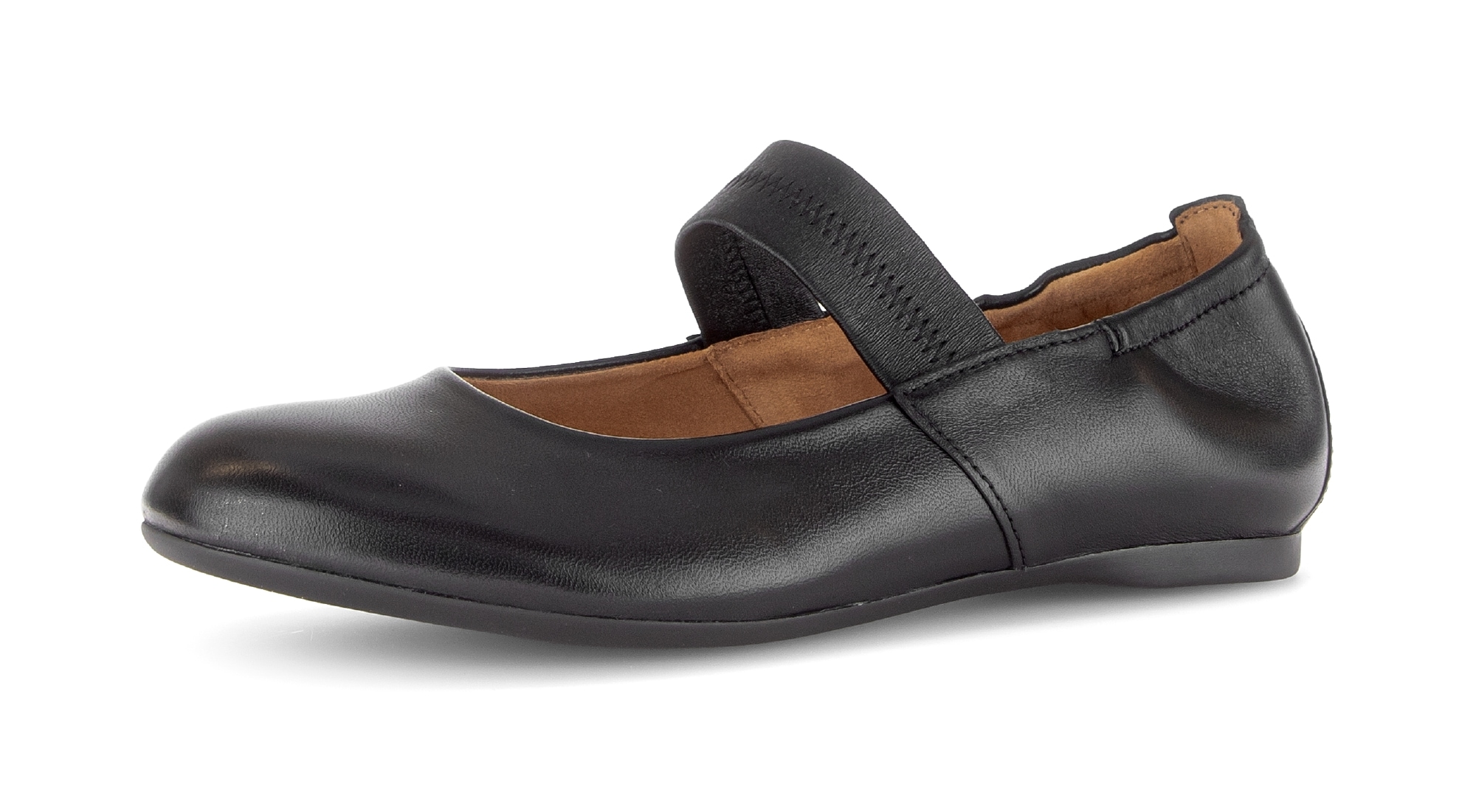 Image of Gabor Riemchenballerina Businessschuh, Flats mit Gummizugverschluss