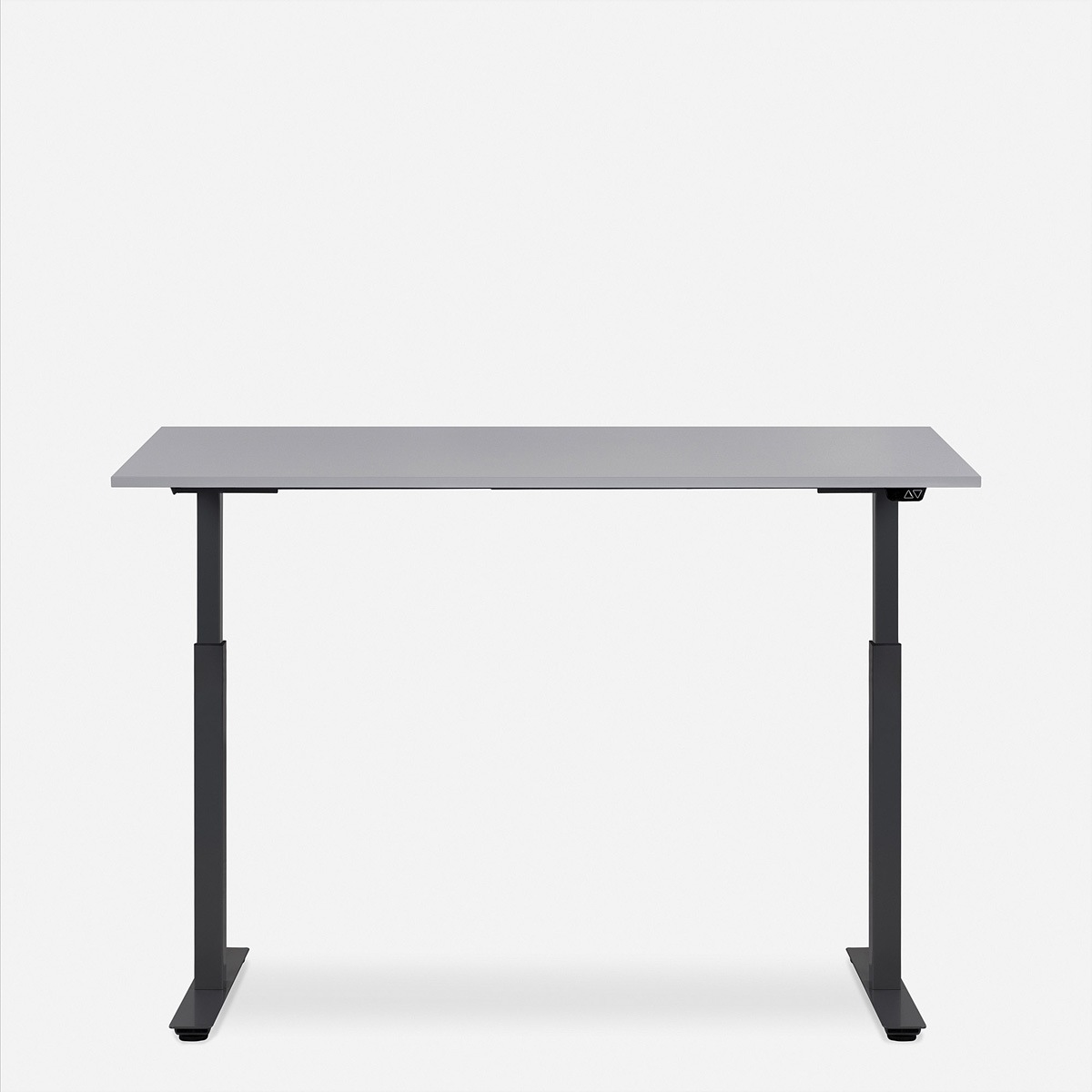 Schreibtische »WRK21 Schreibtisch Smart 140 x 80 cm, Höhenverstellbar, Grau Uni / Schwarz«