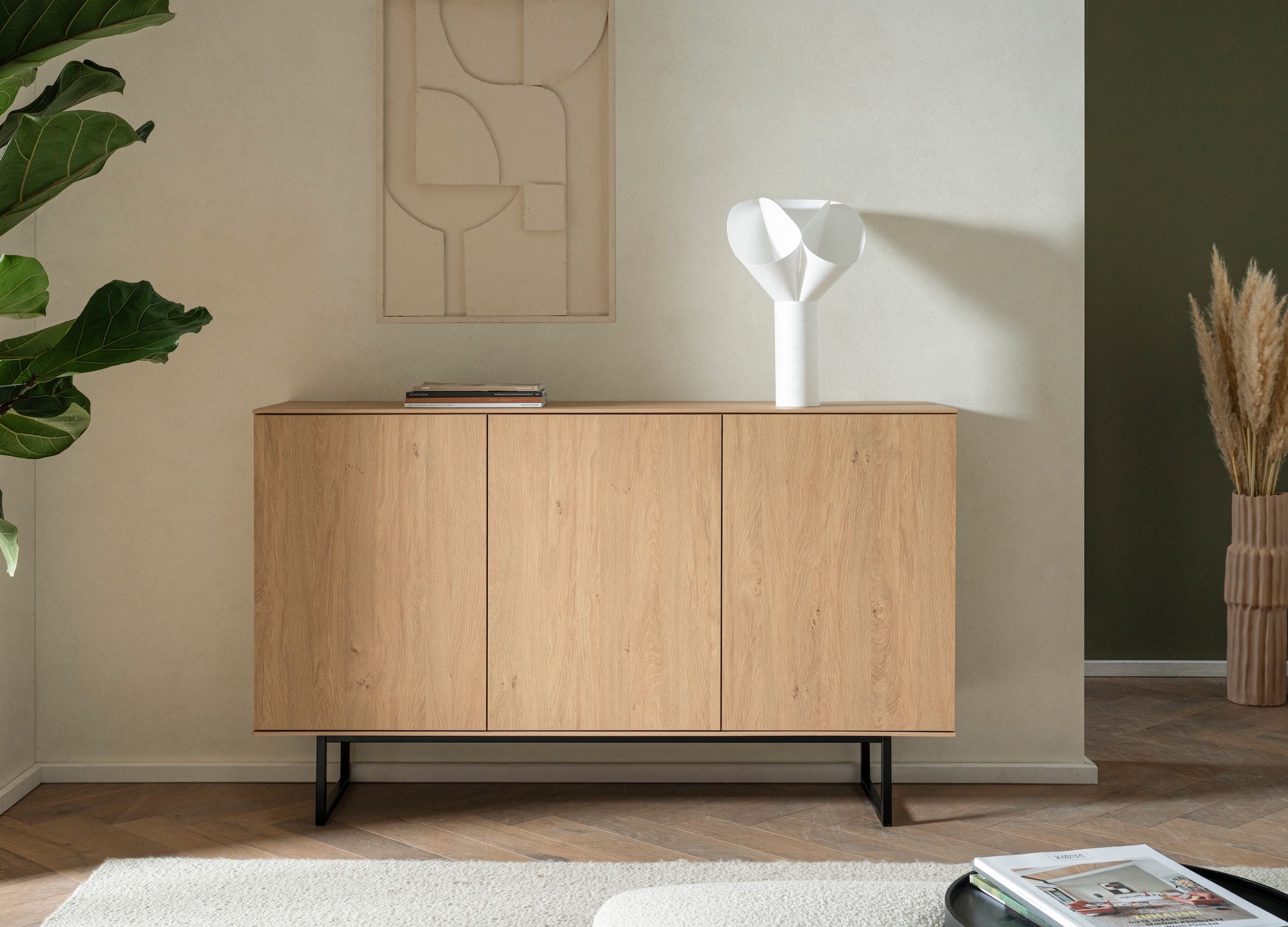 Image of Home affaire Sideboard "Lund, moderner Schrank, Kommode mit Kufengestell" ausreichend Stauraum, vielseitig einsetzbar, 150 cm breit
