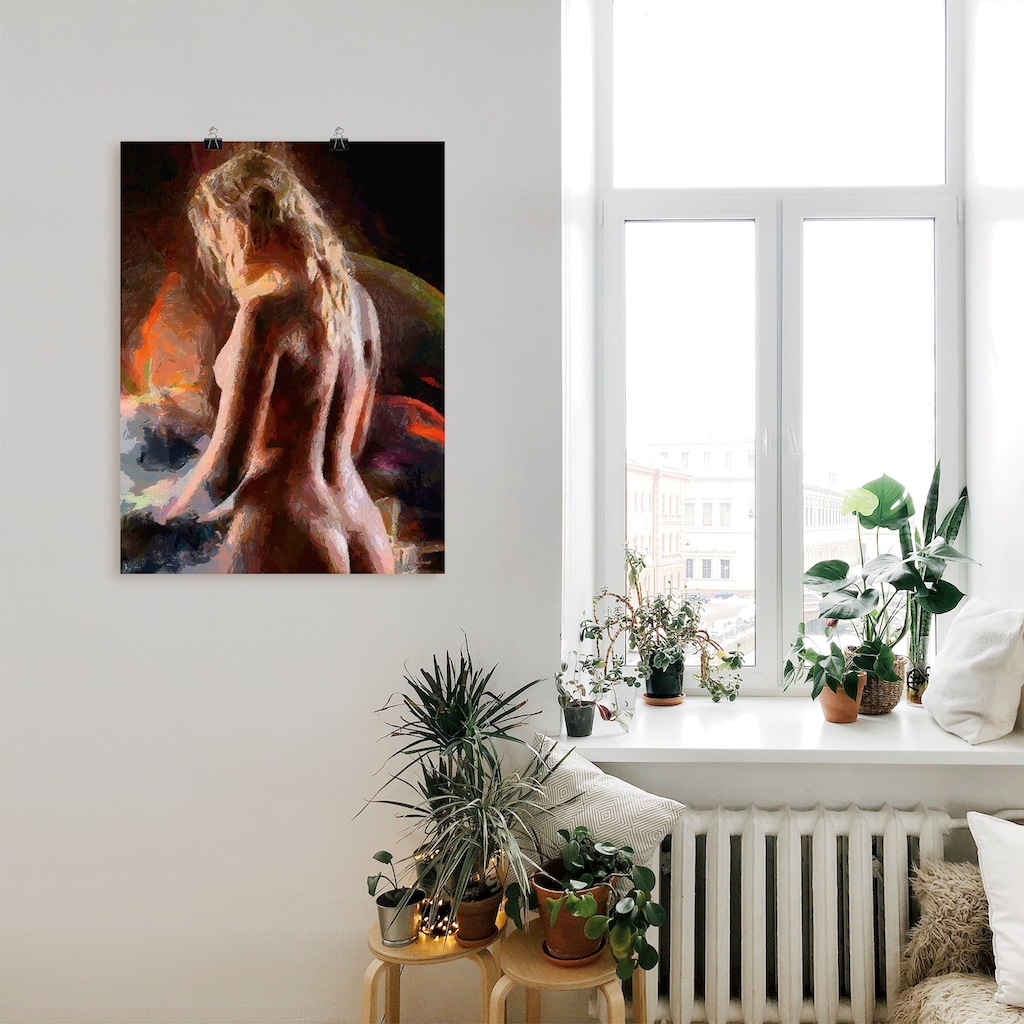 Artland Poster »Nackt von hinten«, Erotische Bilder, (1 St.)