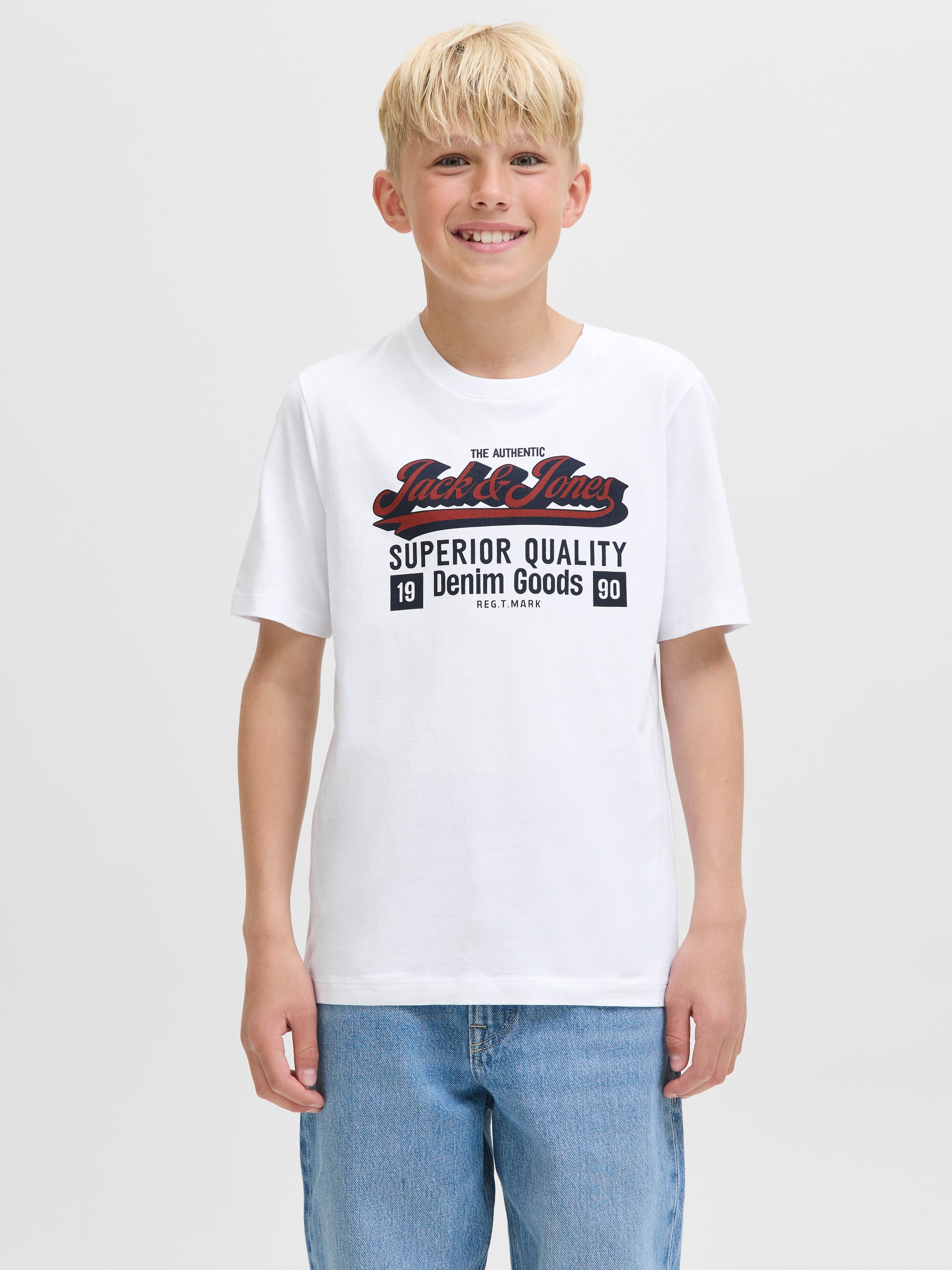 Image of Jack & Jones Junior T-Shirt "JJELOGO TEE SS ONECK 2 COL AW25 NOOS JNR"