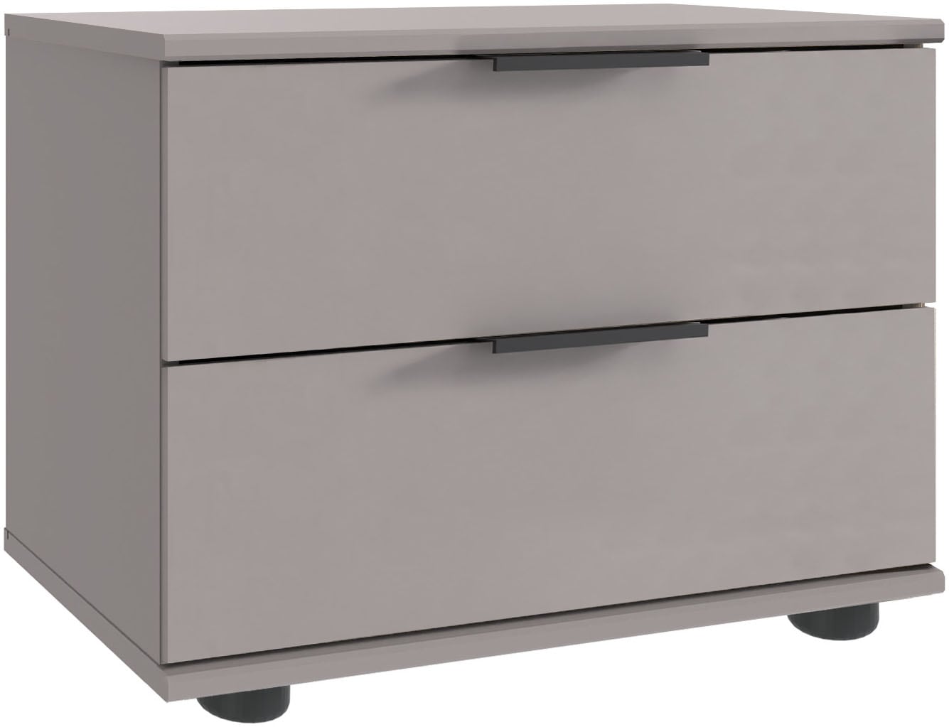 Image of Wimex Nachtkommode "Tilburg, einzeln oder im 2er Set, Made in Germany" Nachtschrank mit 2 Schubladen, schwarze Metallgriffe