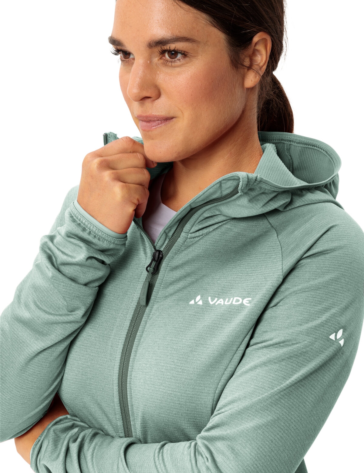 VAUDE Veste polaire »WOMEN'S TEKOA FLEECE JACKET II« avec capuche style sportif, avec capuche et col montant