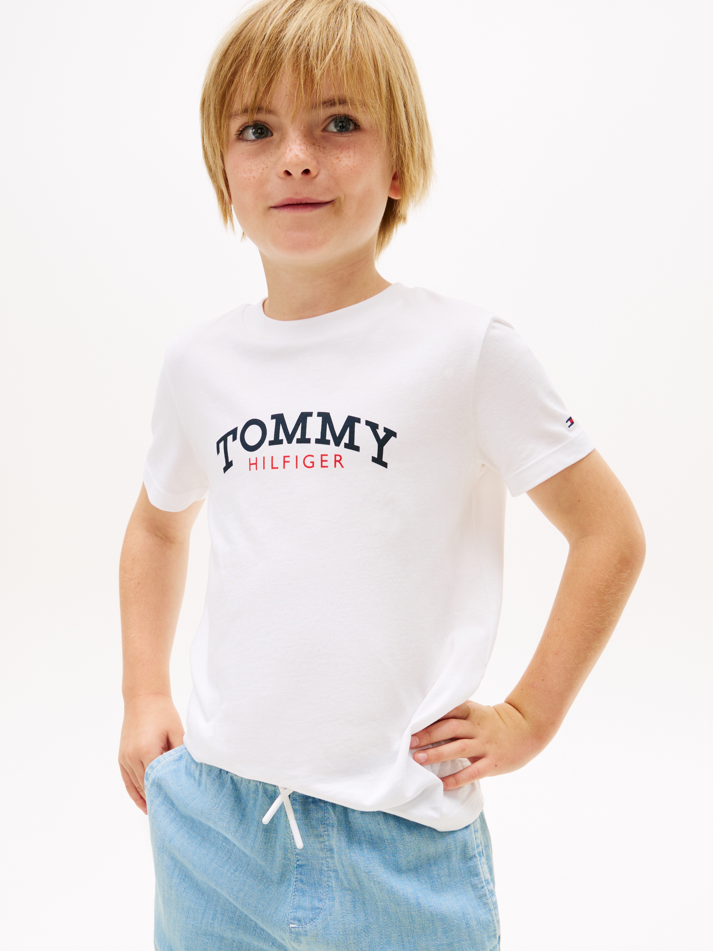 Tommy Hilfiger T-shirt »MONOGRAM GRAPHIC T-SHIRT« Kinder bis 16 Jahre, Druck