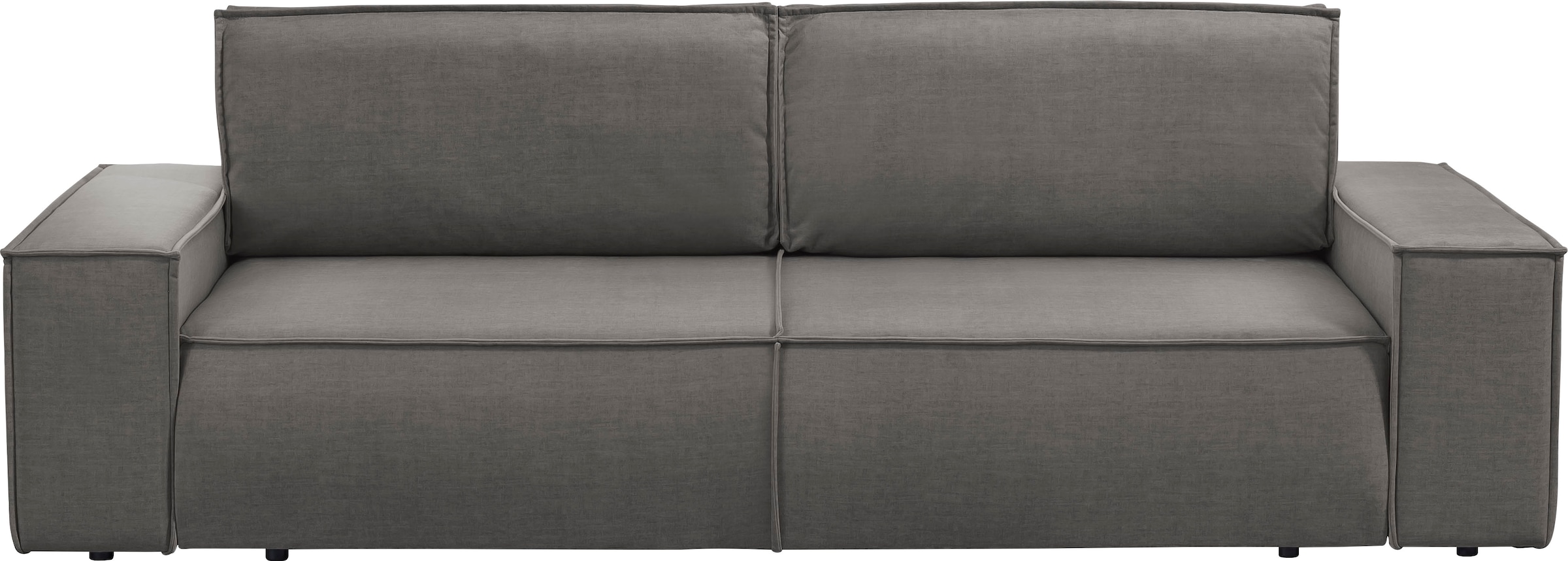 GOODproduct 3-places »SHERWOOD Samtvelours Schlafsofa (257cm)« fonction couchage avec coffre (env. 136/200cm)