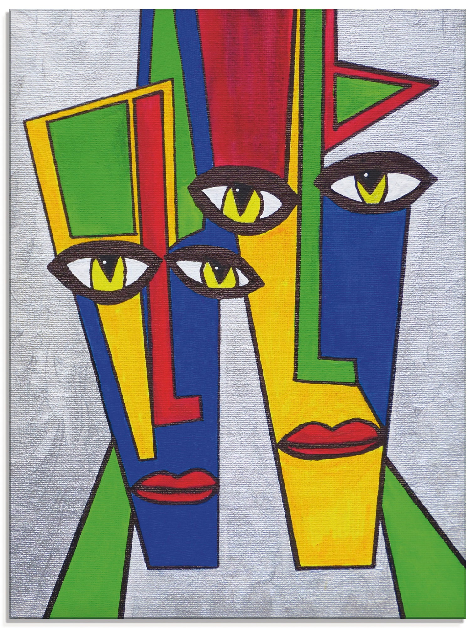 Image of Artland Glasbild »Portrait«, Muster, (1 St.) bei Ackermann Versand Schweiz