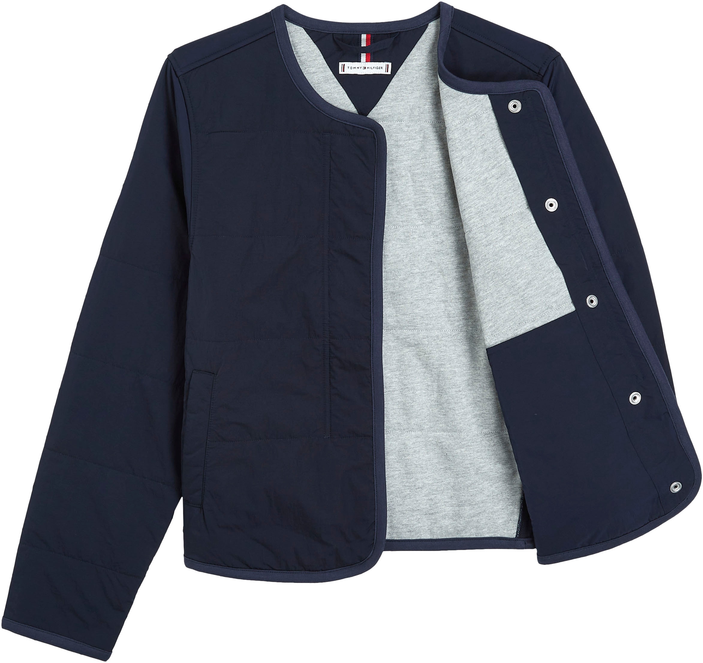 Tommy Hilfiger Steppjacke »JERSEY LINED JACKET«, mit Tommy Jeans Logo-Flag