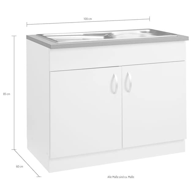 ♕ wiho Küchen Spülenschrank »Amrum«, 100 cm breit versandkostenfrei auf