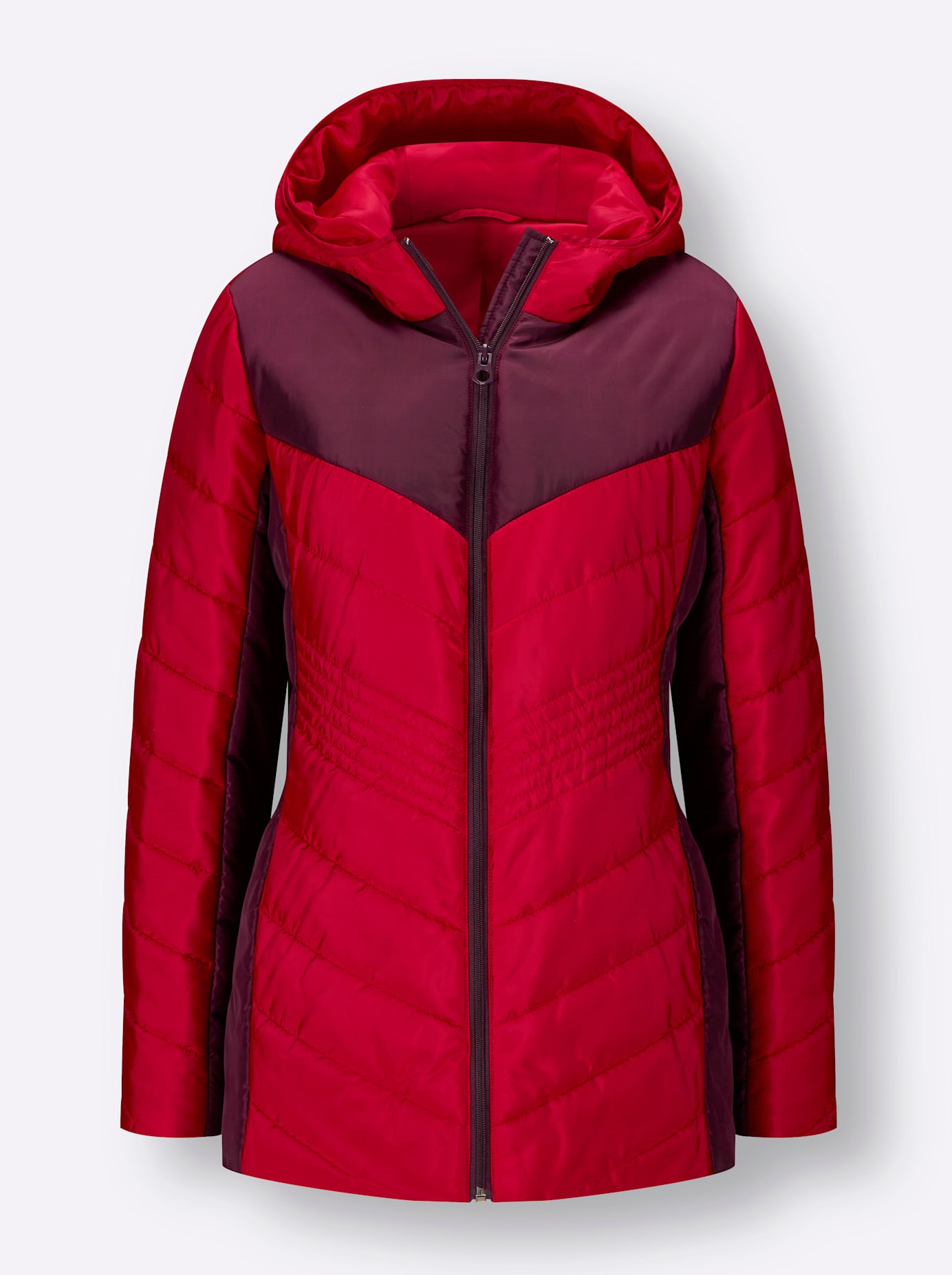Classic Basics Steppjacke, mit Kapuze