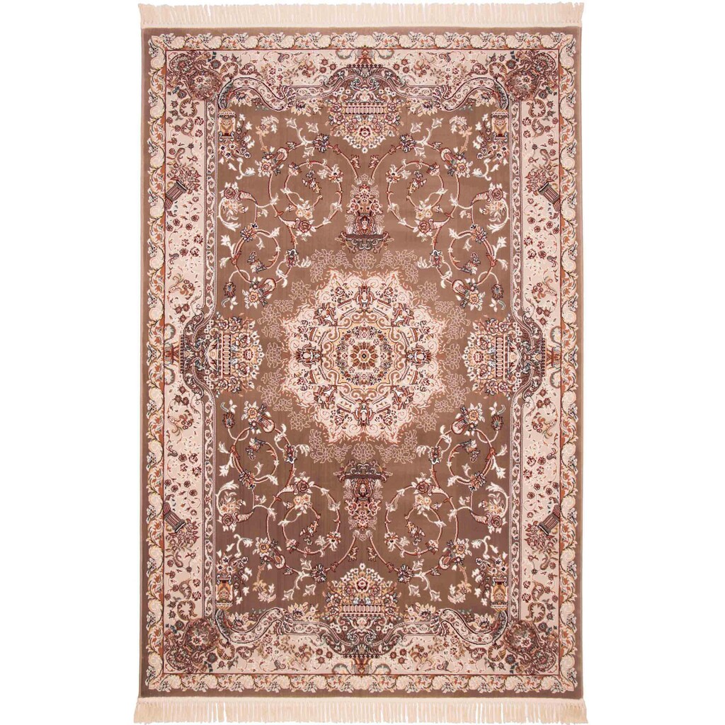 Böing Carpet Läufer »Classic 4051«, rechteckig, Teppich-Läufer, Kurzflor, gewebt, Orient-Optik, mit Fransen