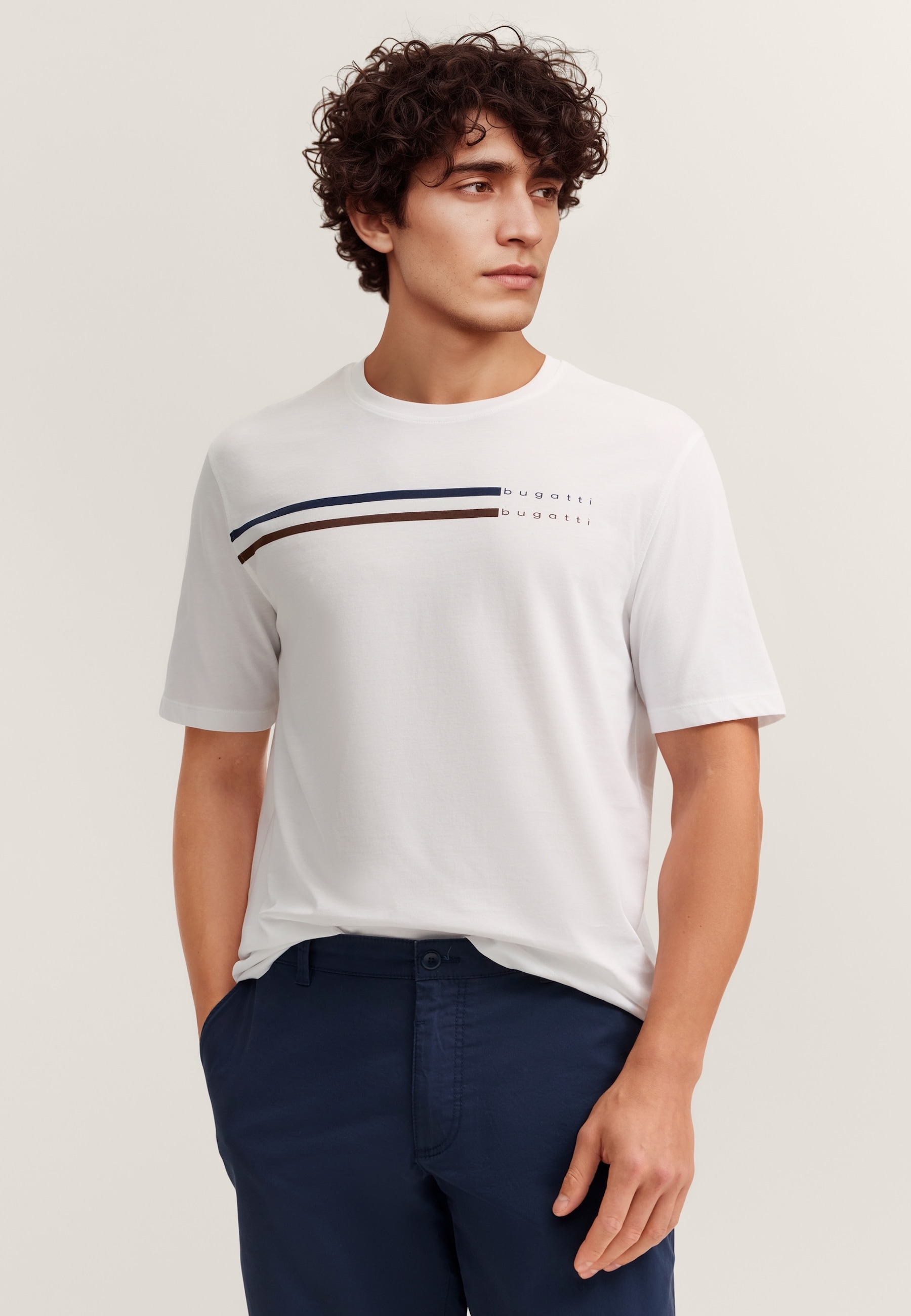 Image of bugatti T-Shirt Modern Fit mit Print