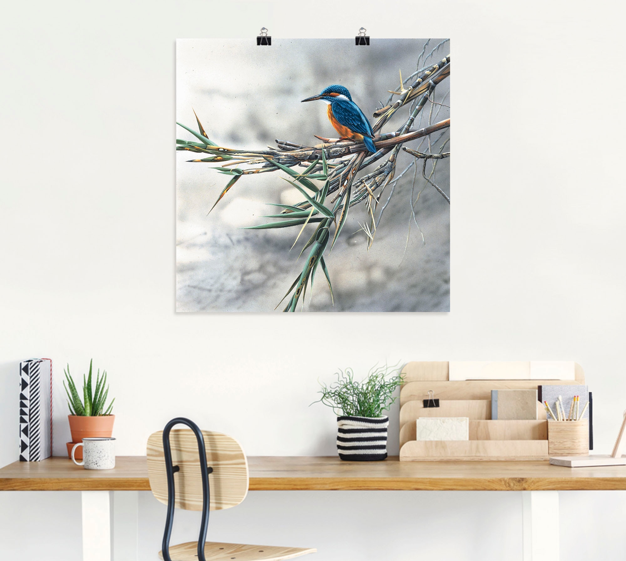 Artland Wandbild »Eisvogel I«, Vögel, (1 St.), als Leinwandbild, Poster, Wandaufkleber in verschied. Grössen