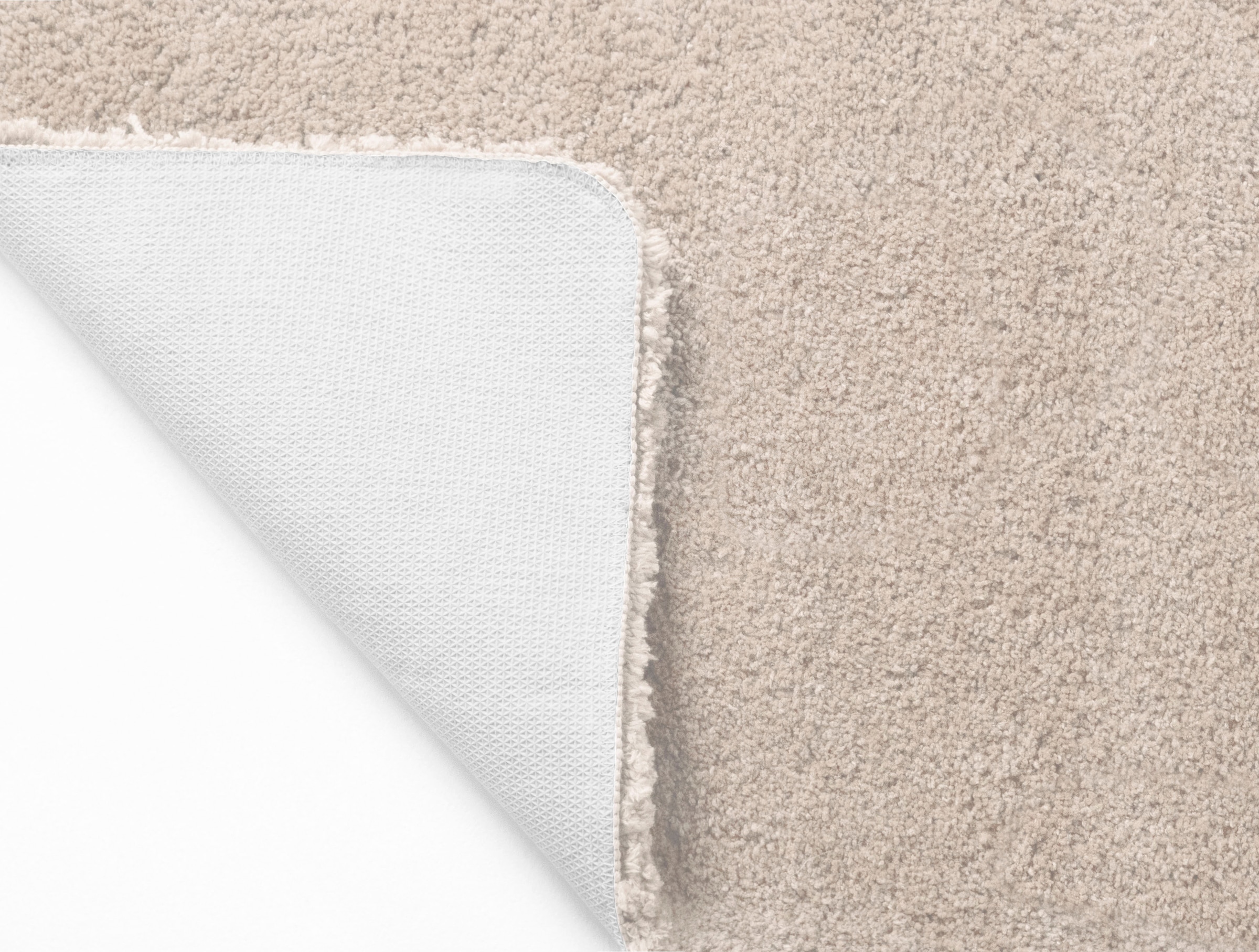 my home Badematte »Sanremo, Badvorleger, Badezimmer Teppich, sehr weich«, rutschhemmend beschichtet, fussbodenheizungsgeeignet-schnell trocknend, Badteppich, unifarben, rechteckig, rund & als 3-tlg. Set erhältlich
