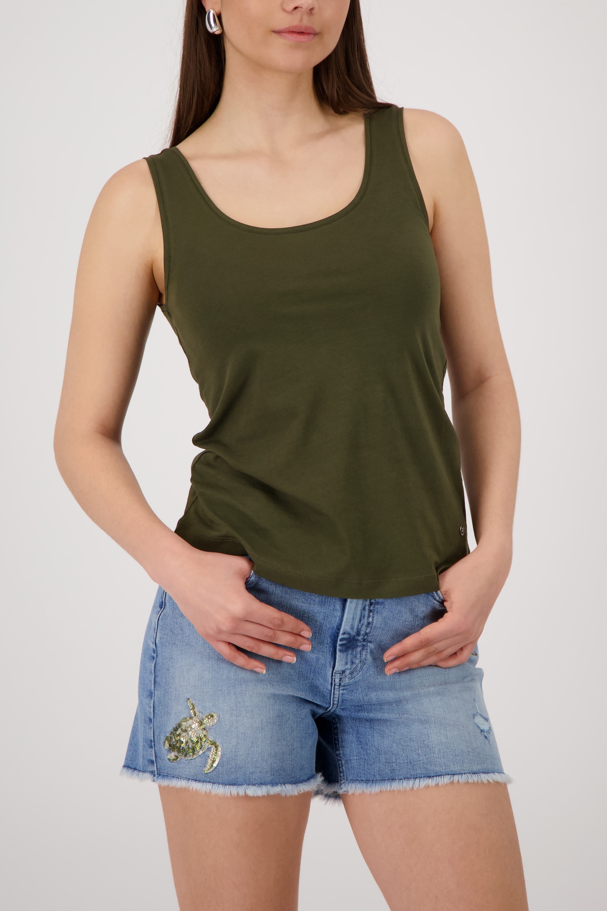 Image of Monari Tanktop "Top Basic Top" Regular fit mit Rundhalsausschnitt