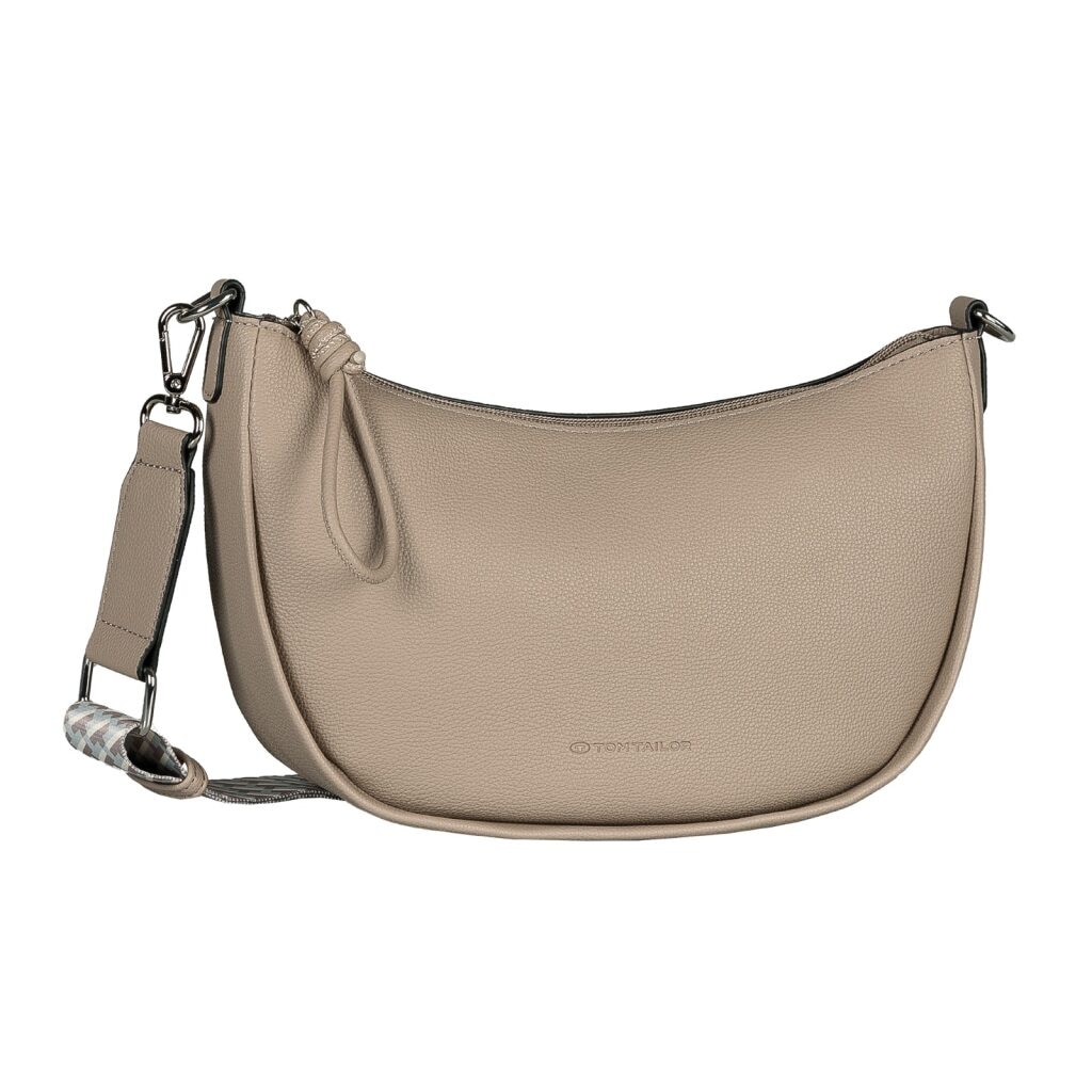 TOM TAILOR Handtasche »Tatiana« Damen Umhängetasche mit fein gewebtem, dreifarbigem Gurtband