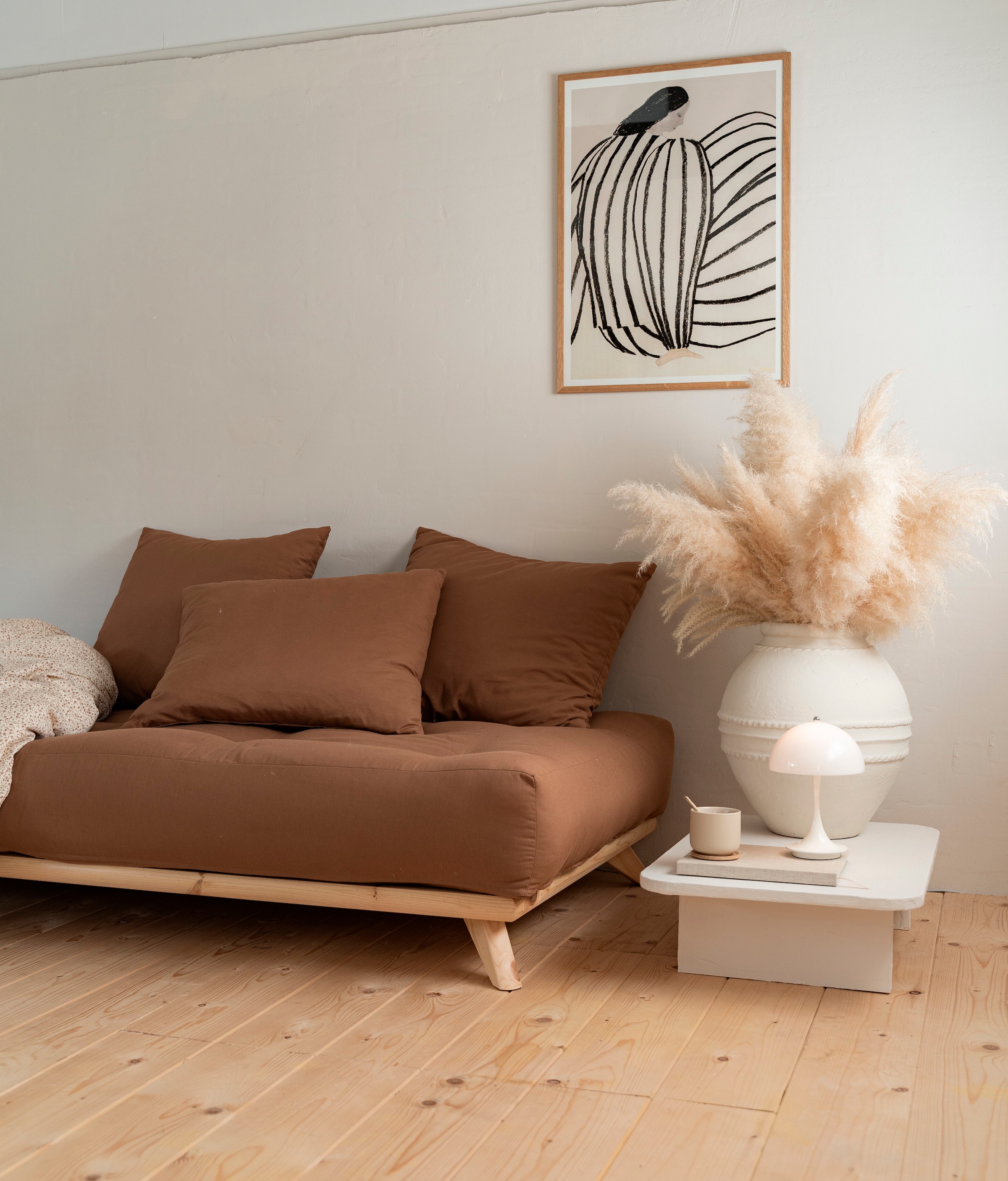 Karup Design Lit de jour »Senza, Sofa, mit Futonmatratze, minimalistisch, massives Kiefernholz« fait main, design scandinave, polyvalent, style épuré