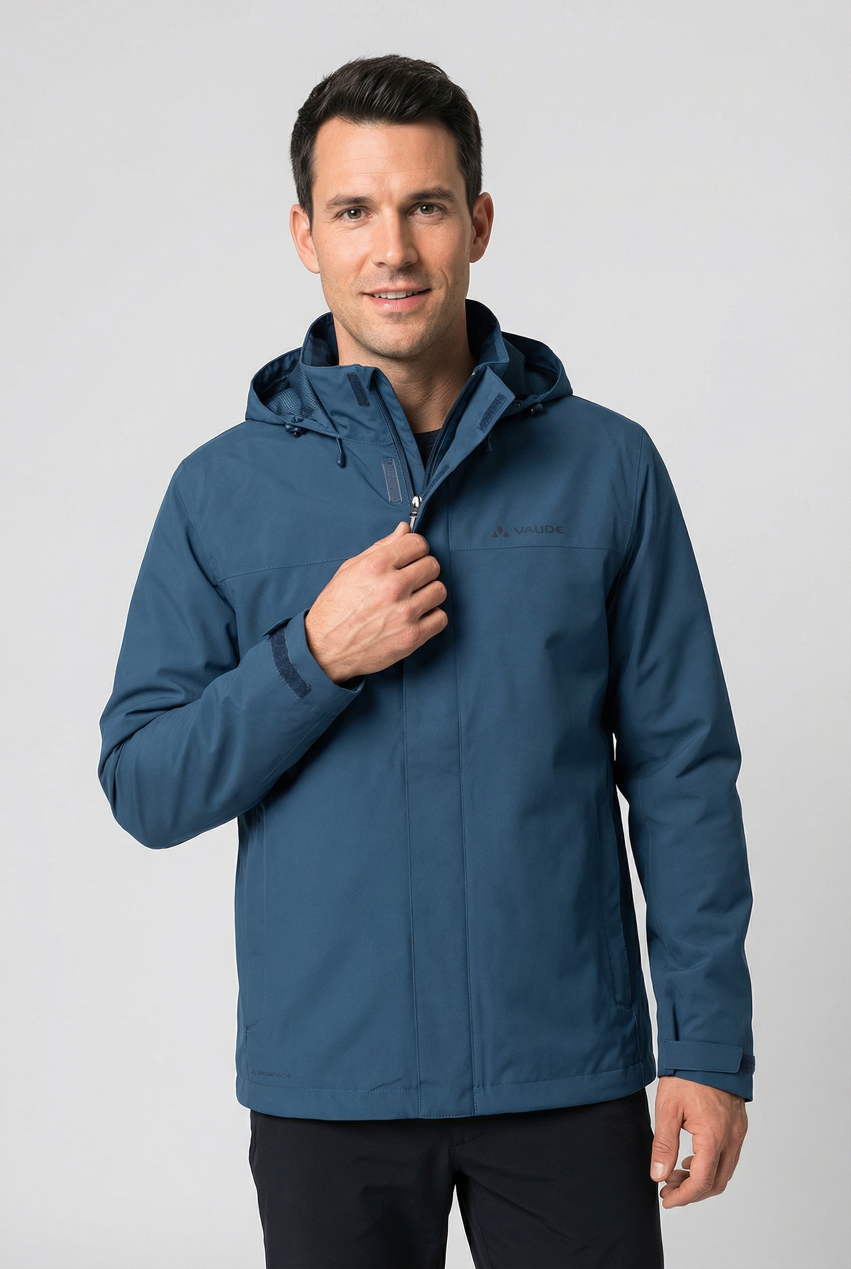 VAUDE Veste de pluie für Outdoor- und Sportaktivitäten, sportlicher Stil