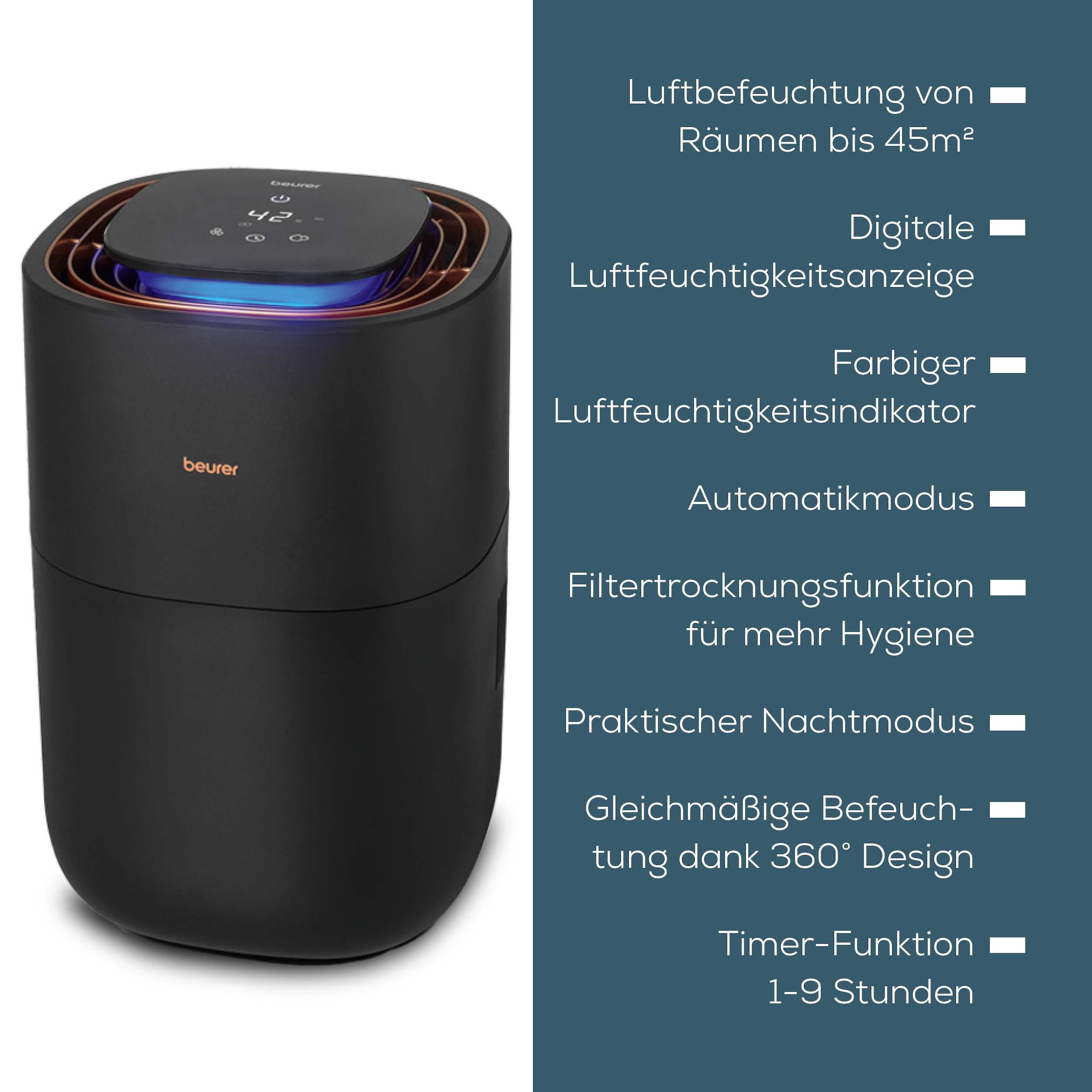 BEURER Humidificateur d'air »LB 300 Plus« 3 l Wassertank Pour pièces jusqu’à env. 45m²