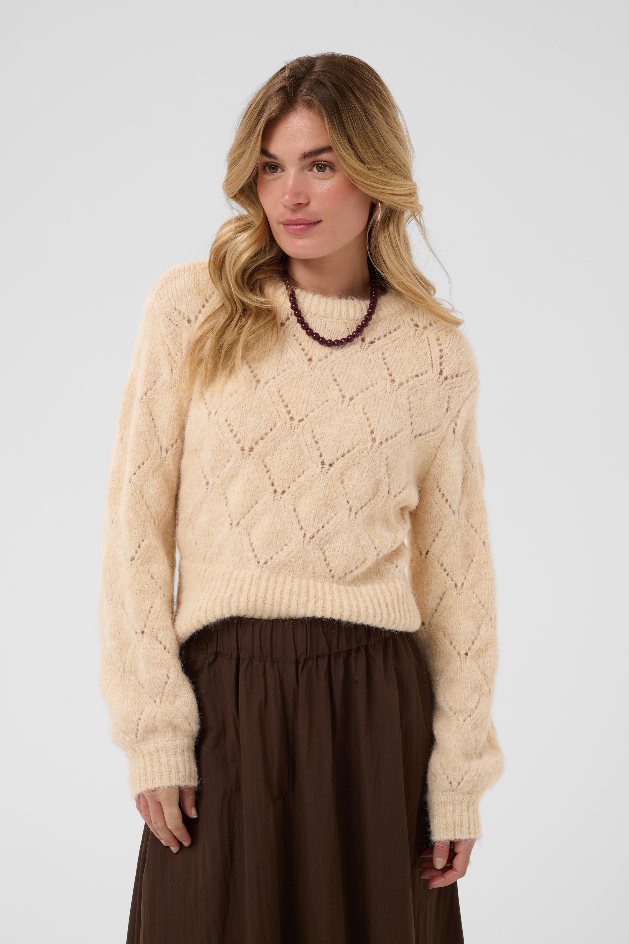 Image of Saint Tropez Strickpullover "TabbathaSZ Pullover" Materialmix, Regular fit