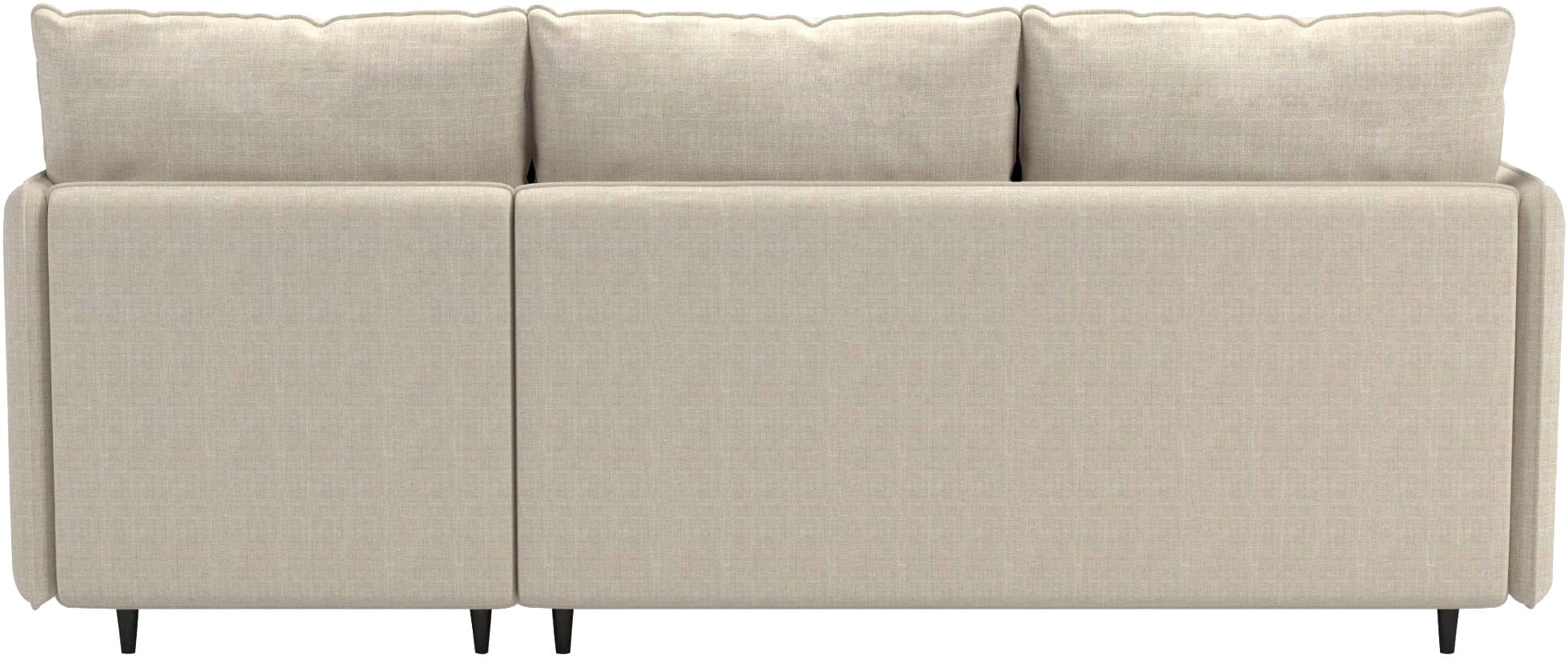 Dorel Home Ecksofa »LINDHUS, L-Form, 4 verschiedene Stellvarianten, Lounge-Sofa,«, Wohnlandschaft, mit Recamiere, grosser Bettkasten, Cord, Chenille
