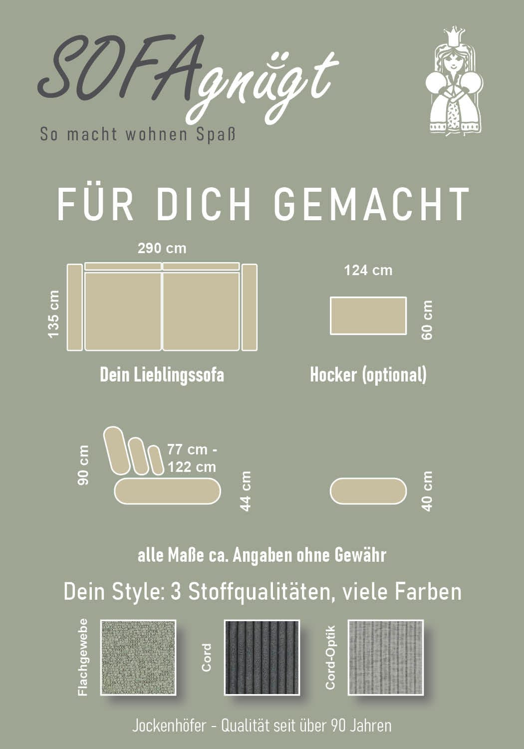 Jockenhöfer Gruppe Big-Sofa »Milano XXL, B: 290 cm, Megasofa, Loungesofa« mit Zierkissen, Relaxfläche 120x240 cm, Federkern