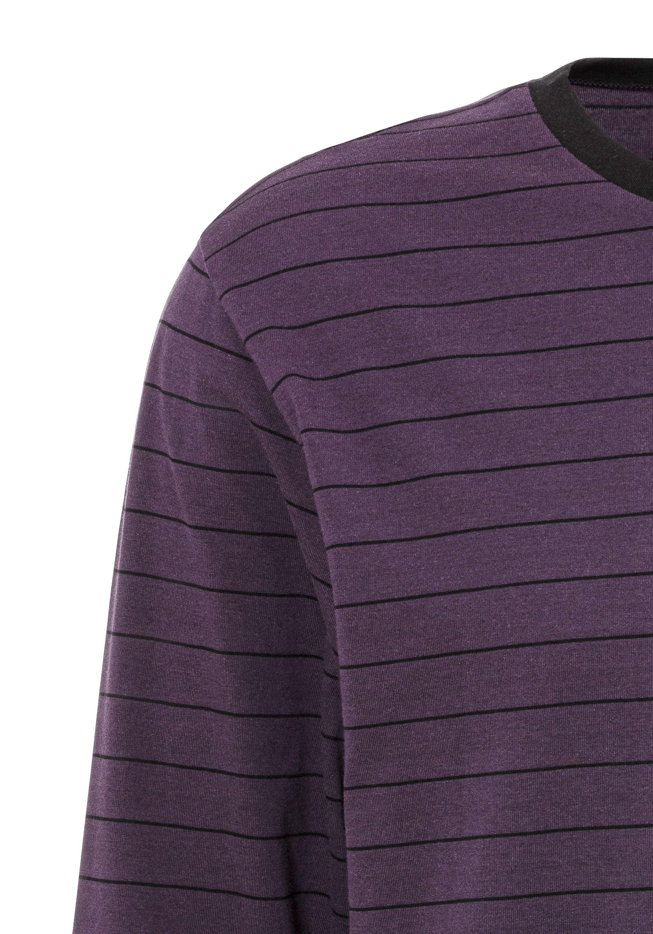 s.Oliver Pyjama 1 Stück, 2 cuis tlg., modisch gestreiftes Oberteil