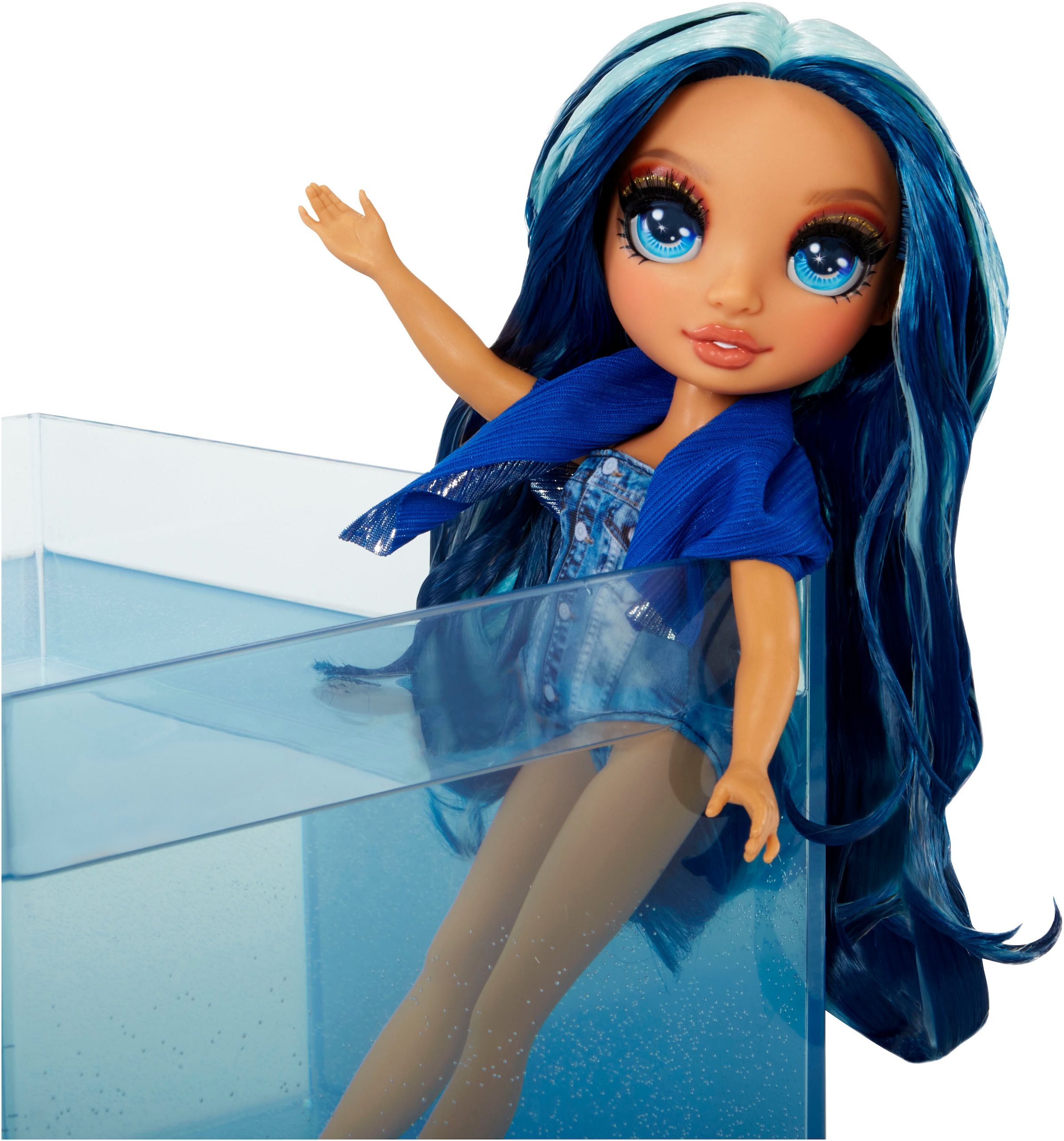 RAINBOW HIGH Anziehpuppe »Rainbow High Swim & Style  Fashion Doll- Skyler (Blue)«