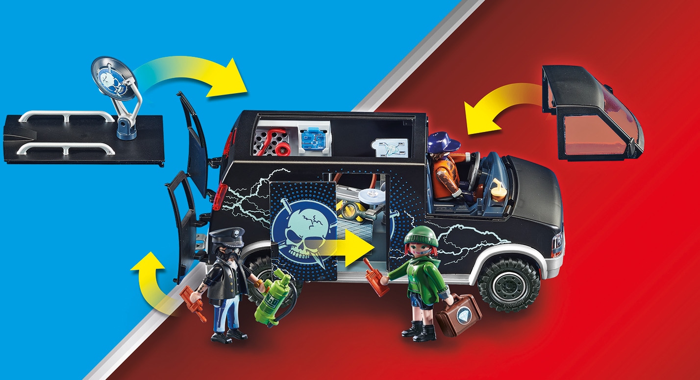 Playmobil® Konstruktions-Spielset »Polizei-Helikopter: Verfolgung des Fluchtfahrzeugs (70575)«, (124 St.), City Action