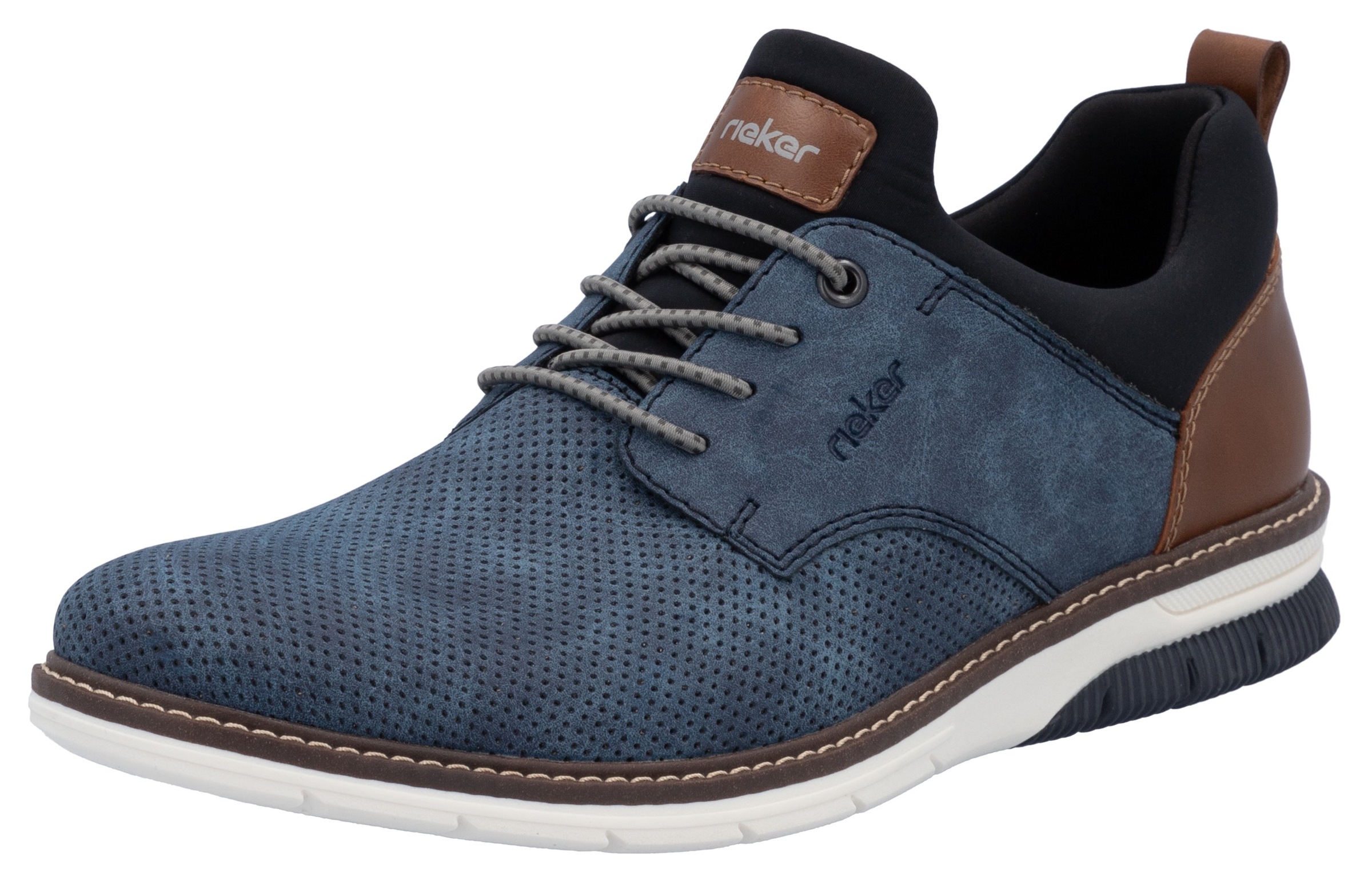 Image of Rieker Slip-On Sneaker Schlupfschuh, Halbschuh, Freizeitschuh mit Prägung