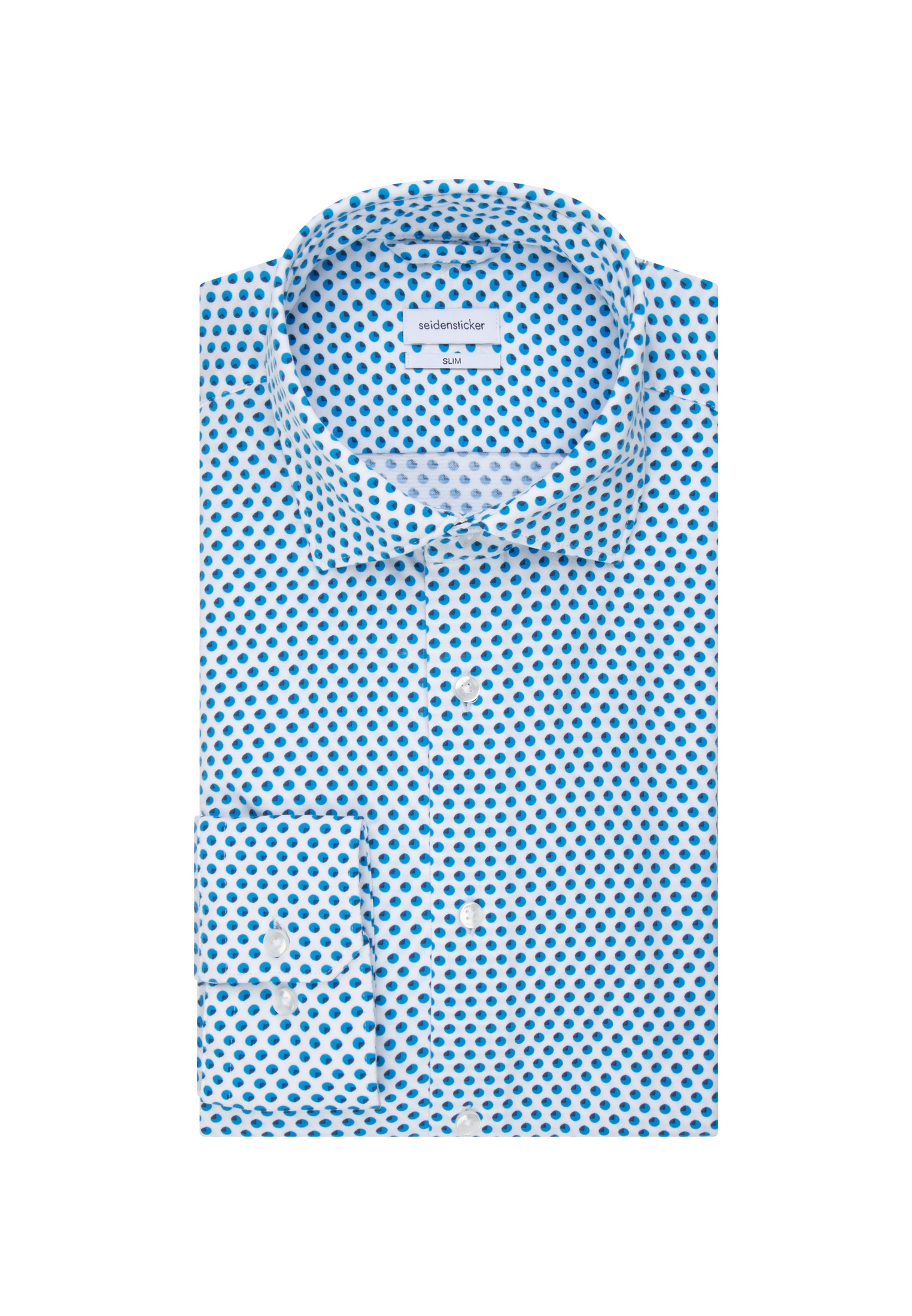 seidensticker Businesshemd »Slim« Slim 1/1 Kentkragen Druck