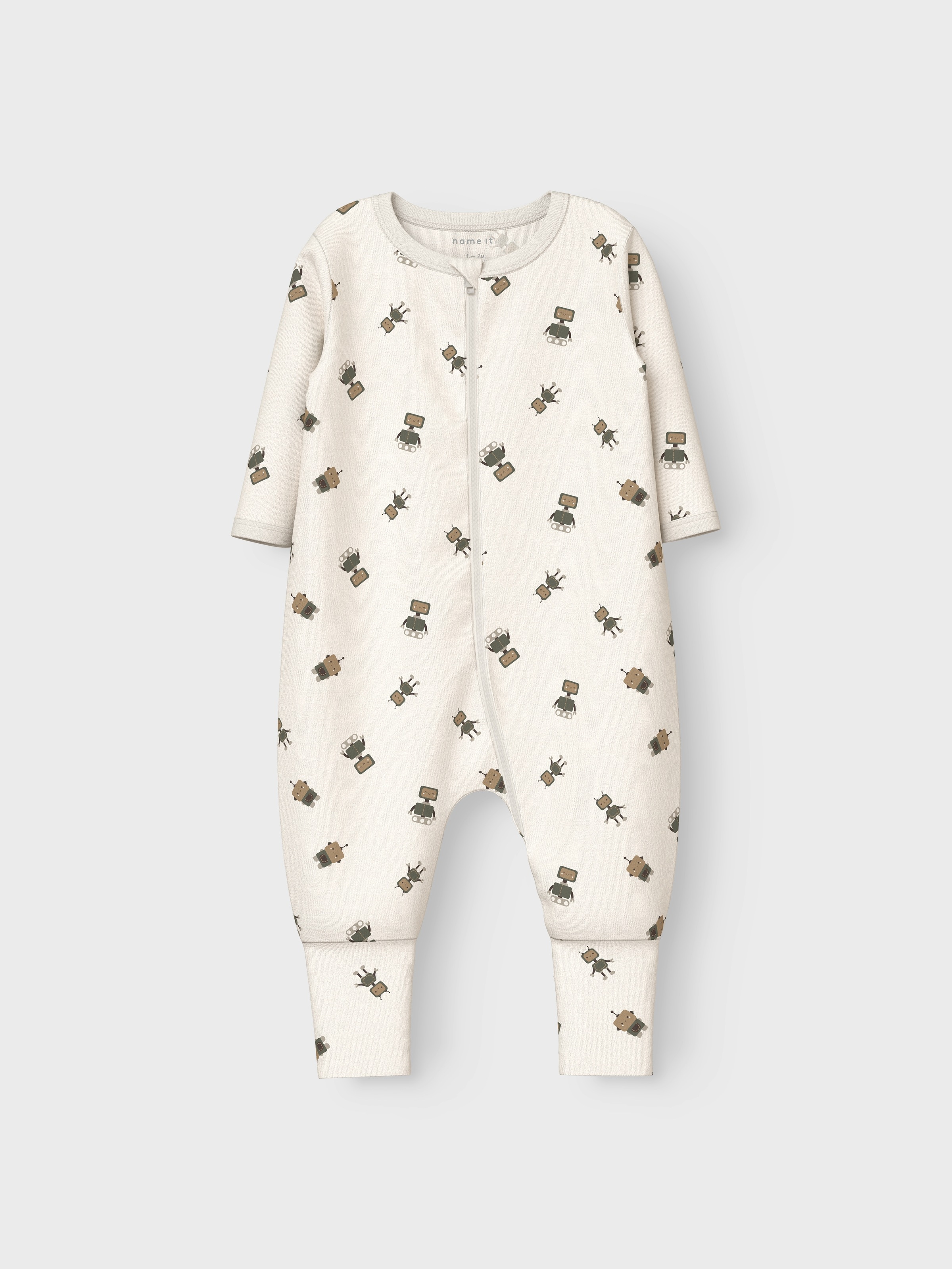 Name It Pyjama »NBMNIGHTSUIT 2P ZIP FF ROBOT NOOS«, (Packung, 2 tlg.)