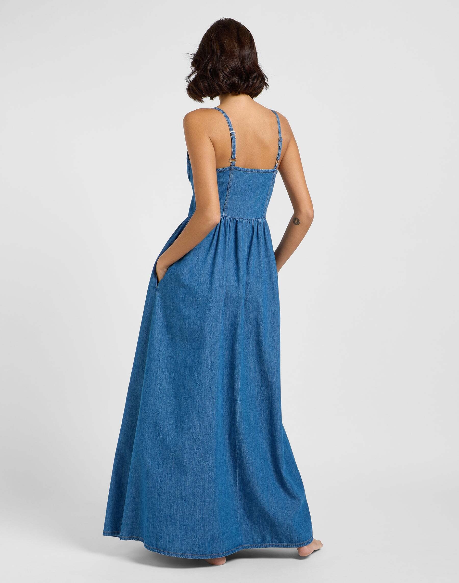 Lee® Jeanskleid »LEE Jeanskleid Corset Maxi Dress«