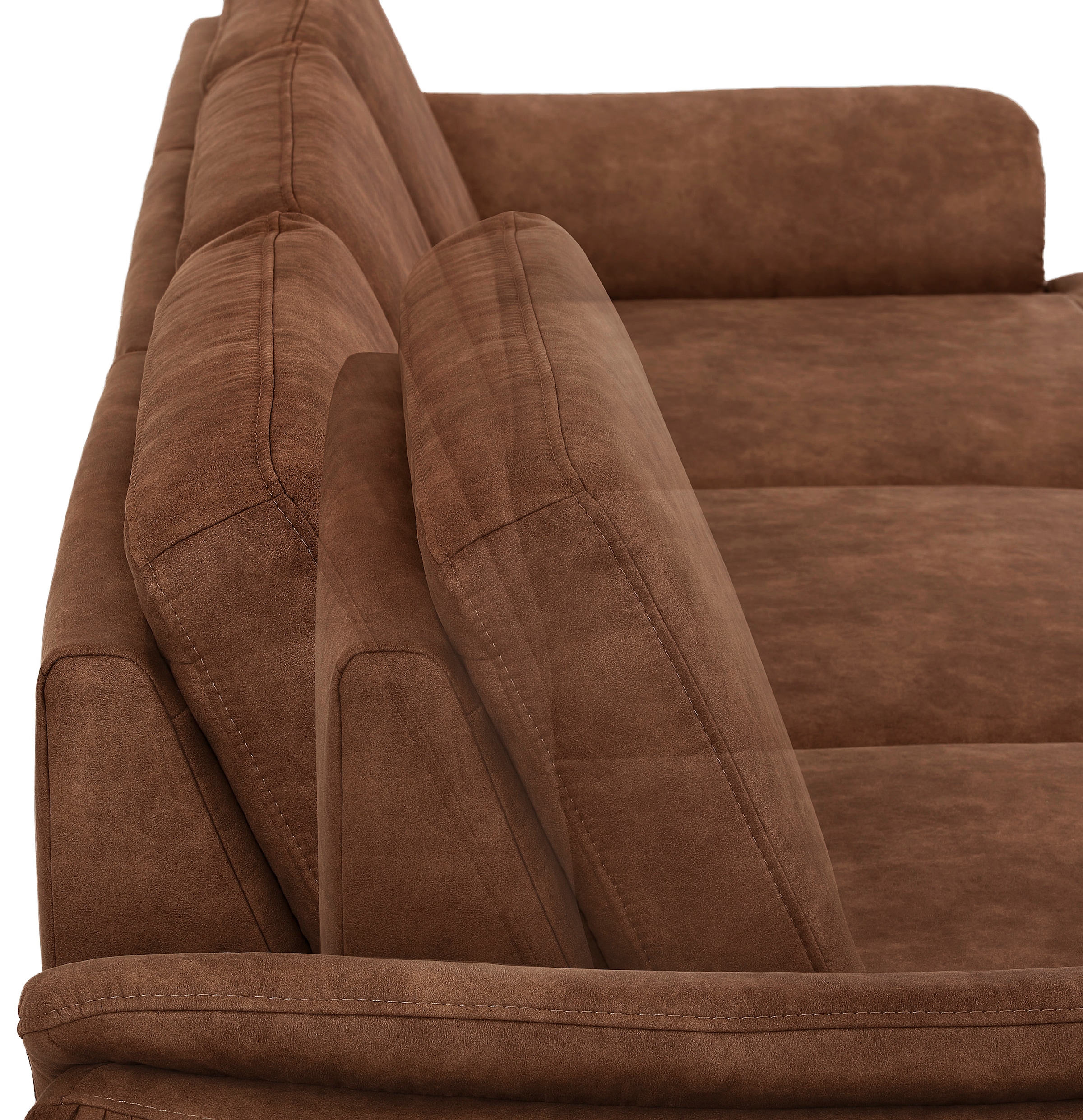 Home affaire Ecksofa »Palace L-Form«, incl. Sitztiefenverstellung, wahlweise mit Bettfunktion und Stauraum