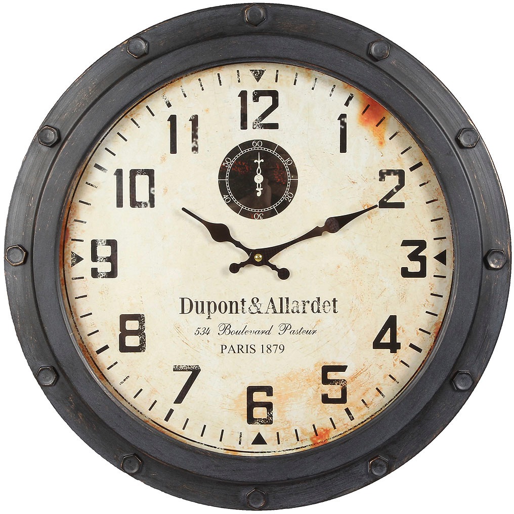 Image of Ambiente Haus Wanduhr »Loft Wanduhr aus metall 47cm« bei Ackermann Versand Schweiz