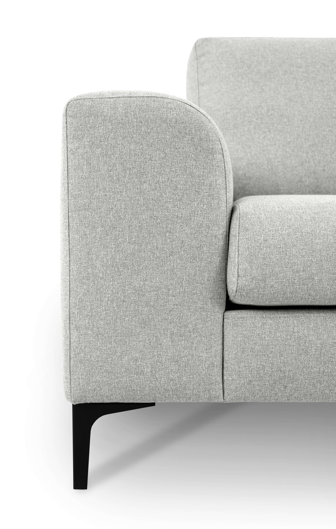 GOODproduct 2,5-Sitzer »Henry, Kompaktsofa, Breite 214 cm« mit Metallbeinen, Wellenunterfederung, wasserabweisender Stoff