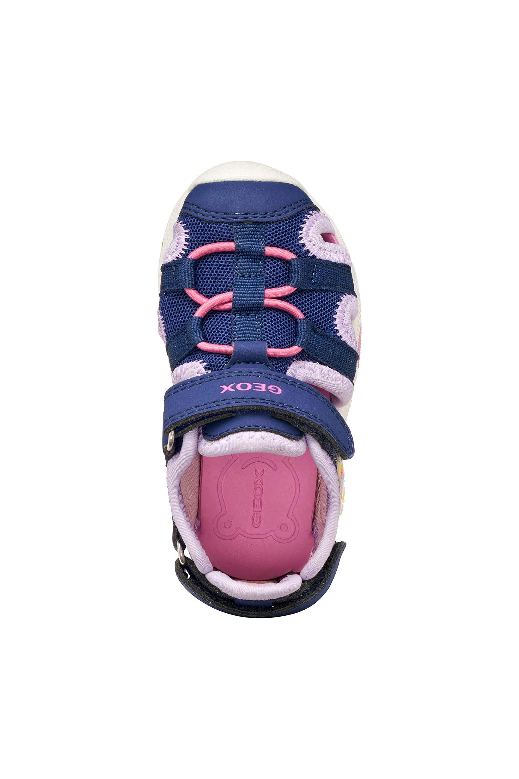 Geox Chaussures de marche »B SANDAL MULTY GIRL«  chaussure bébé, chaussure d'été, chaussure à scratch, gabarit de taille à télécharger