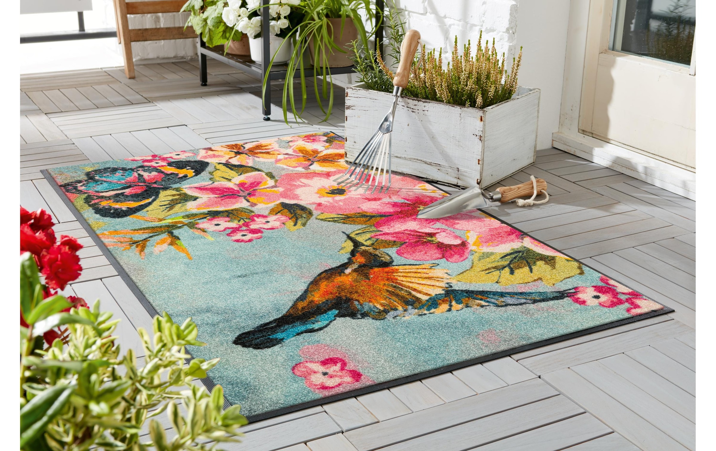 wash+dry by Kleen-Tex Fussmatte »wash+dry Bloomibri 75 cm x 120 cm«